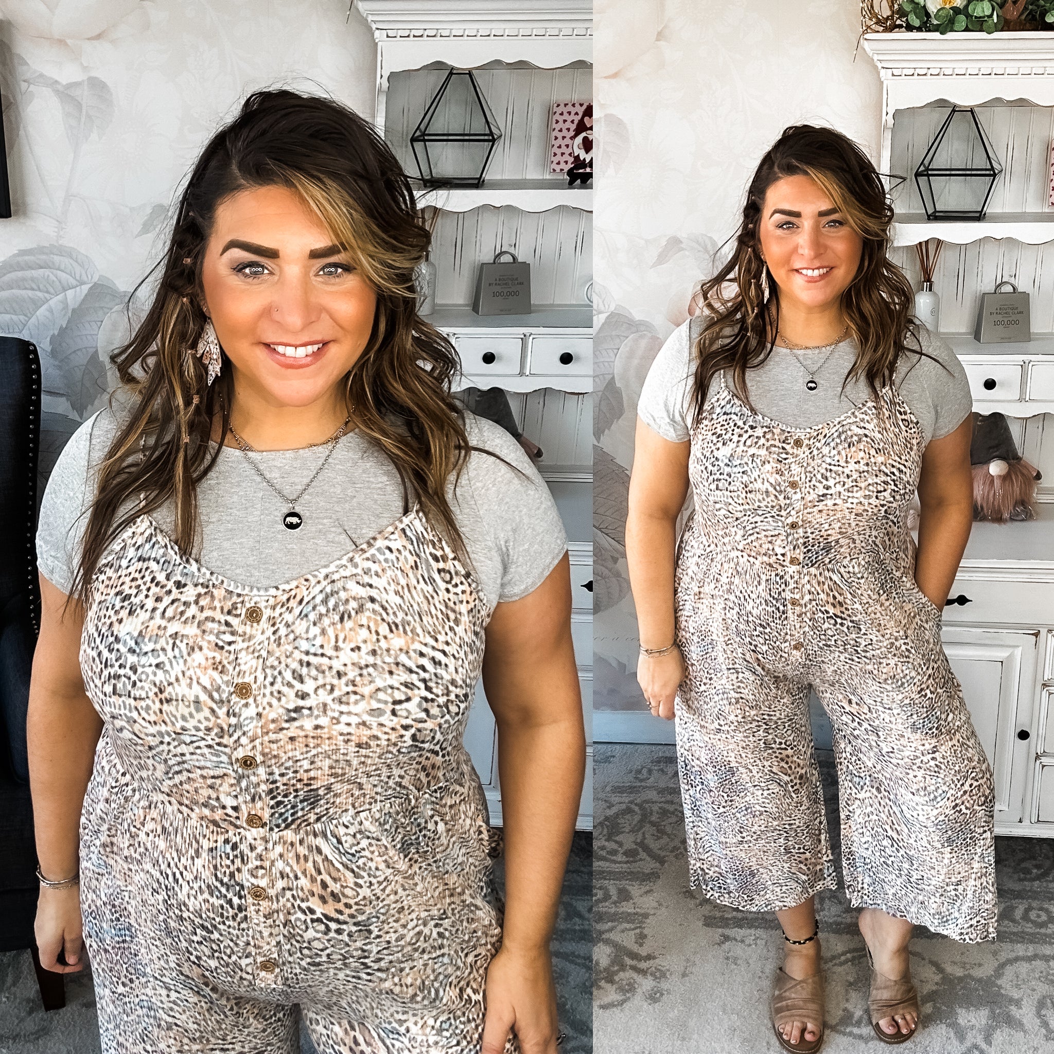 To the Moon Twist Front Crop Top - Heather Grey