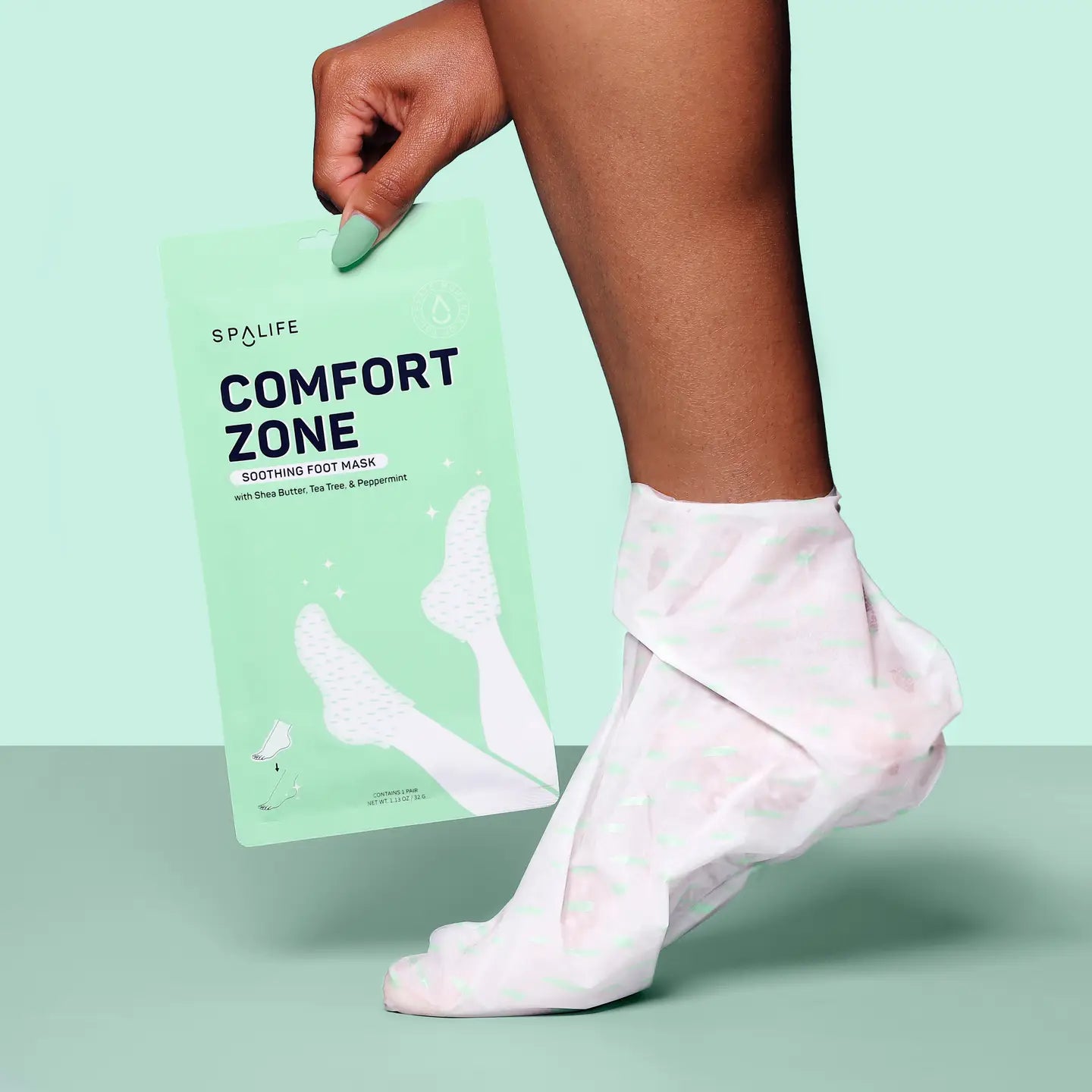 Comfort Zone soothing foot mask with shea butter, tea tree and peppermint