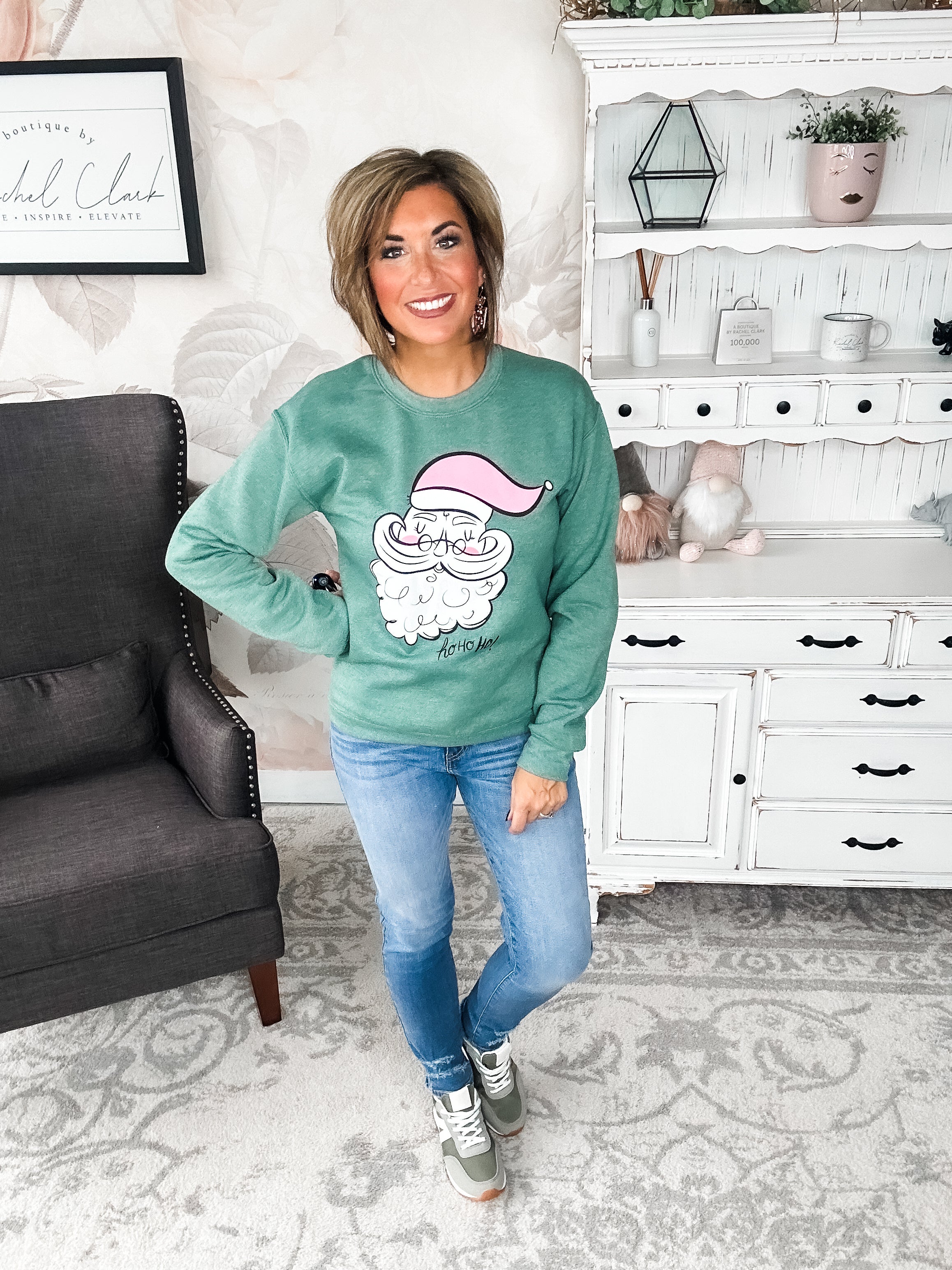 Vintage Santa Graphic Sweatshirt