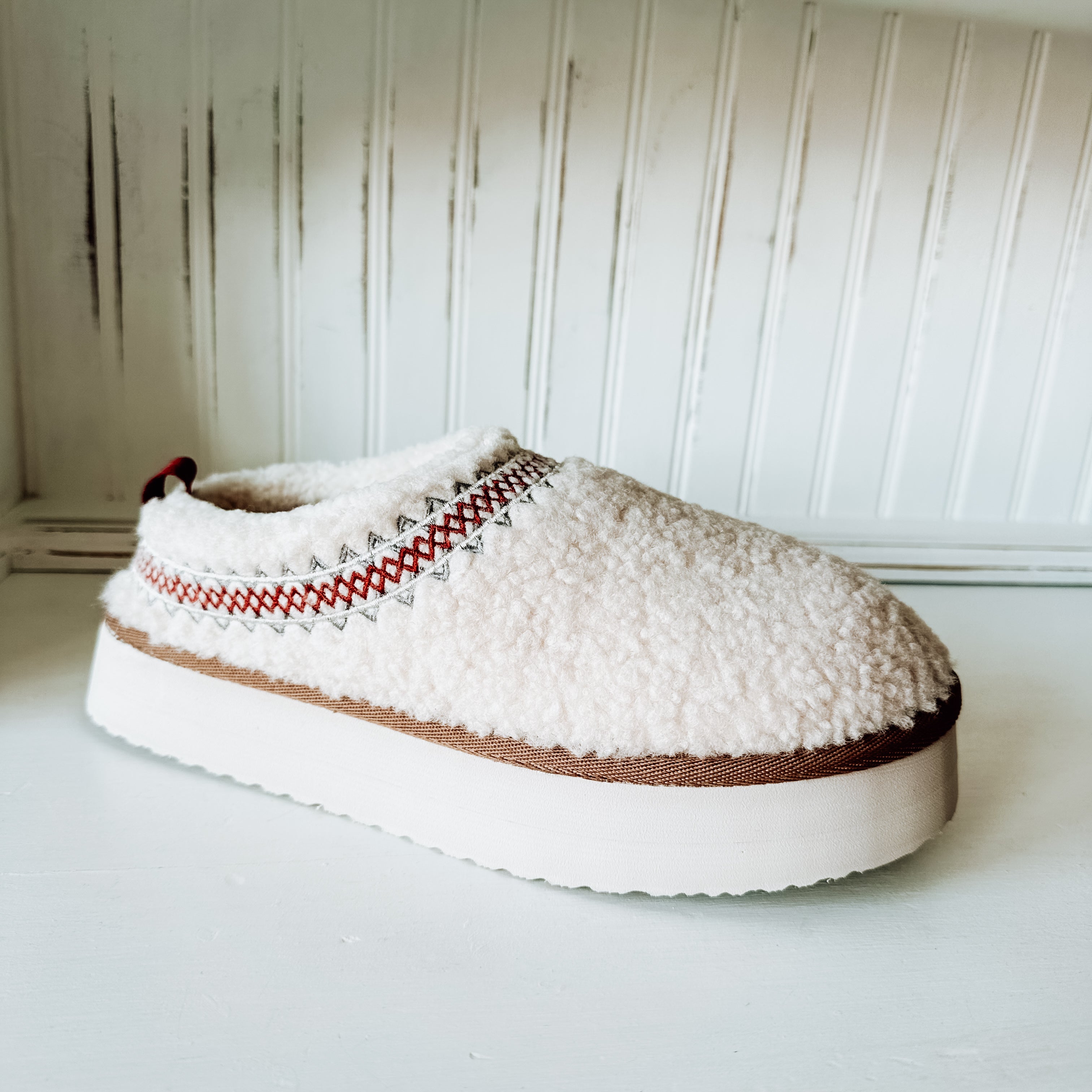 Hug Platform Slipper - Cream