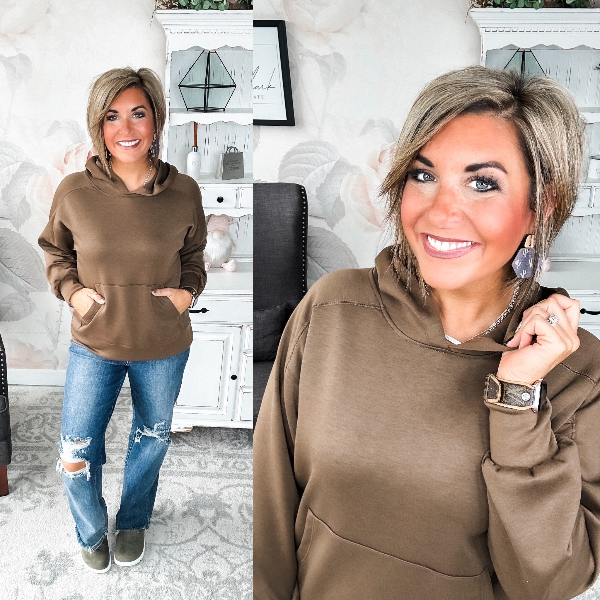 Charmed On The Weekend Hoodie - Mocha