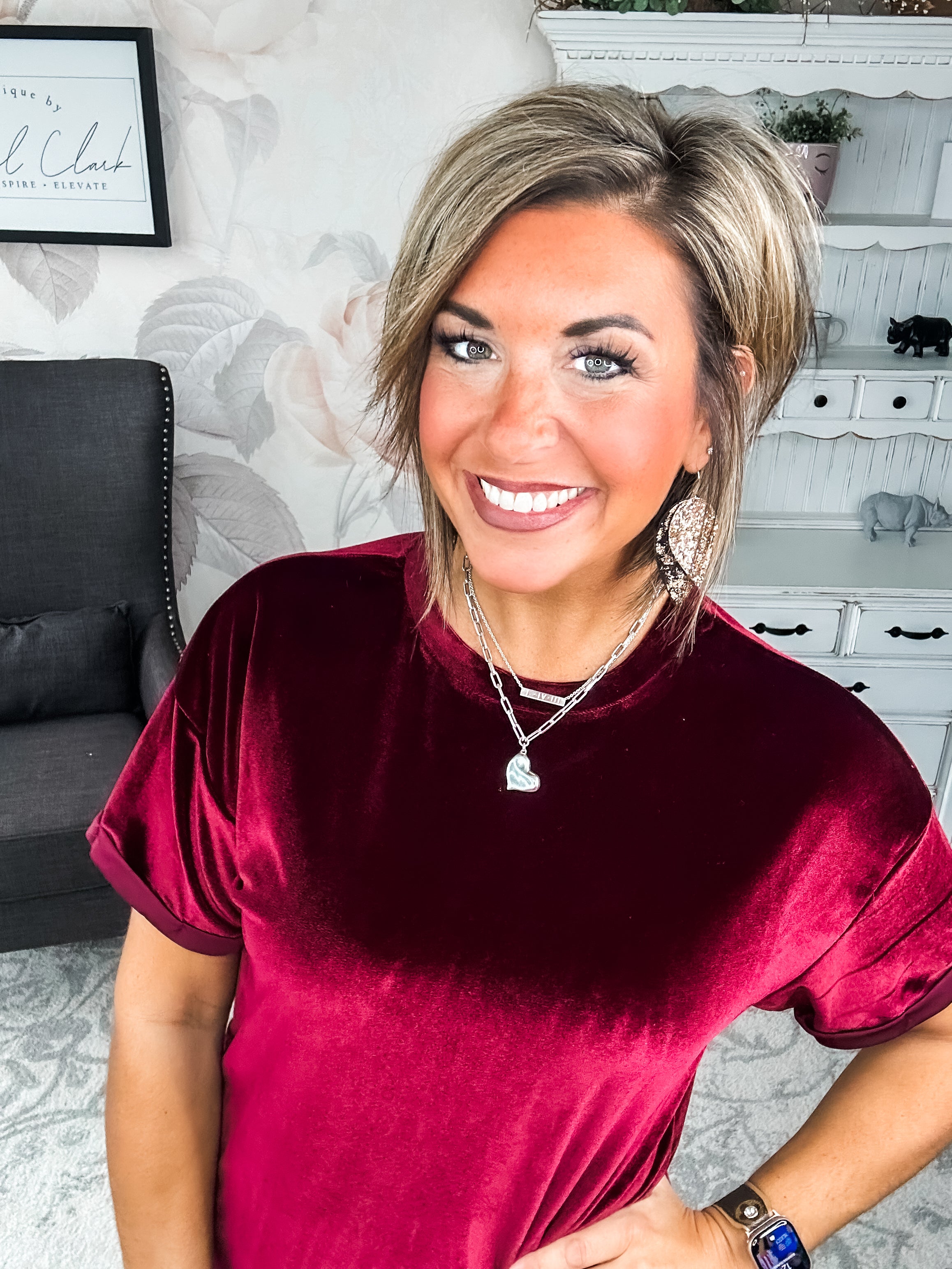 Perfect Memories Velvet Shirt Dress