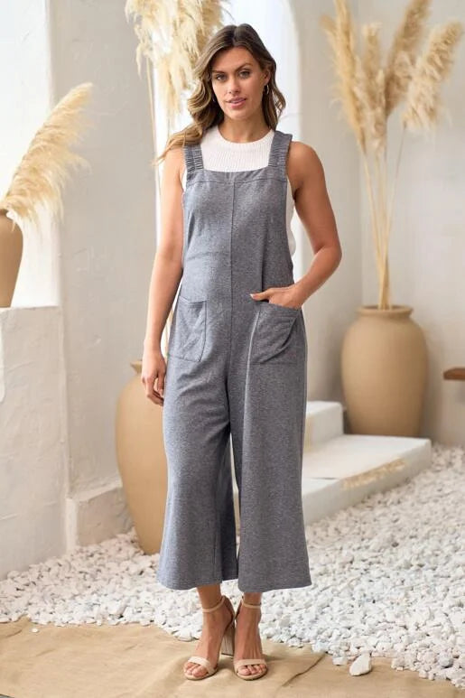 Be Yourself Jumpsuit - Charcoal
