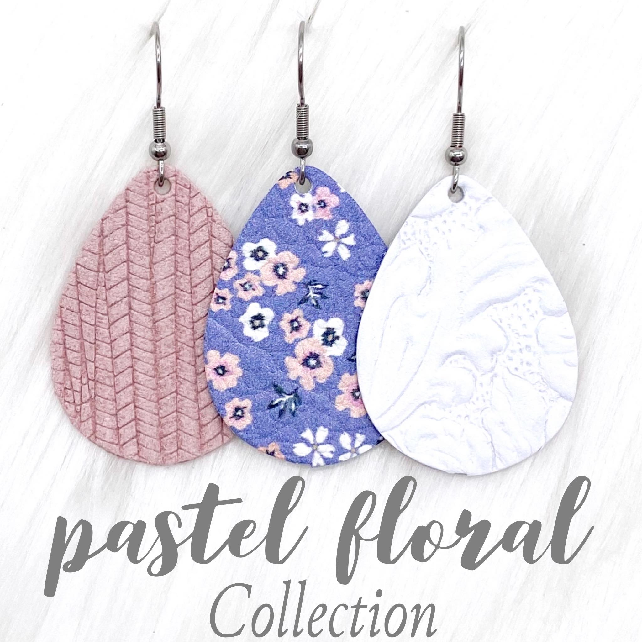1.5" Pastel Floral Mini Collection - Pastel Floral Earrings