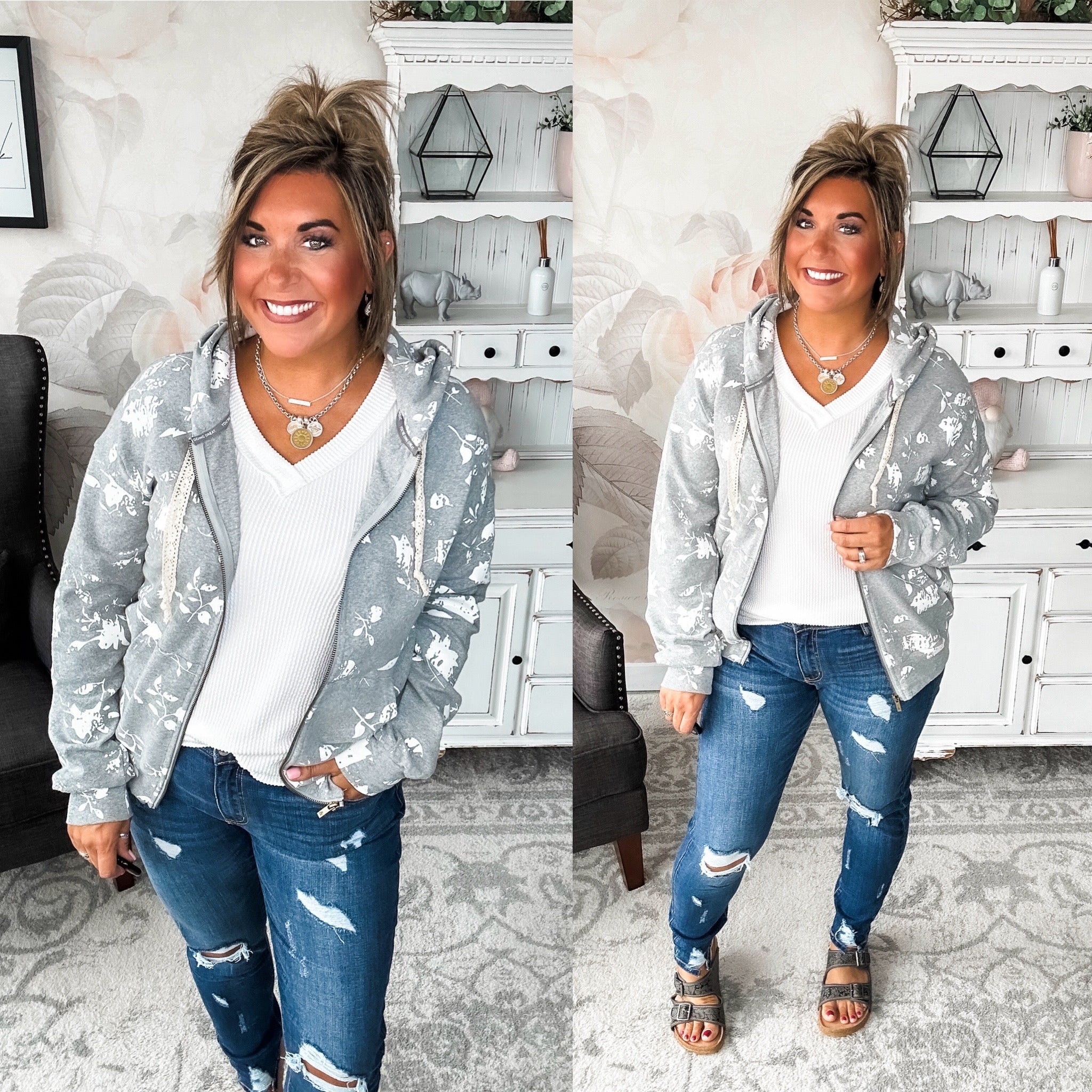 Ampersand Avenue University Fullzip - Cuddle Up Cutie