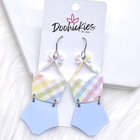The Nancy Tankini Acrylics - Pastel Gingham