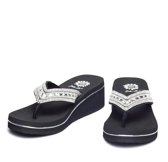 Marcy Wedge Sandal - Clear