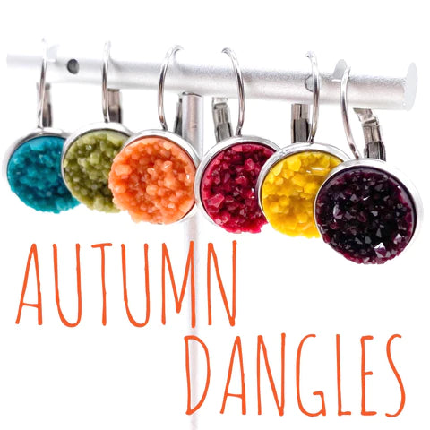 Autumn Round Dangles - Apricot