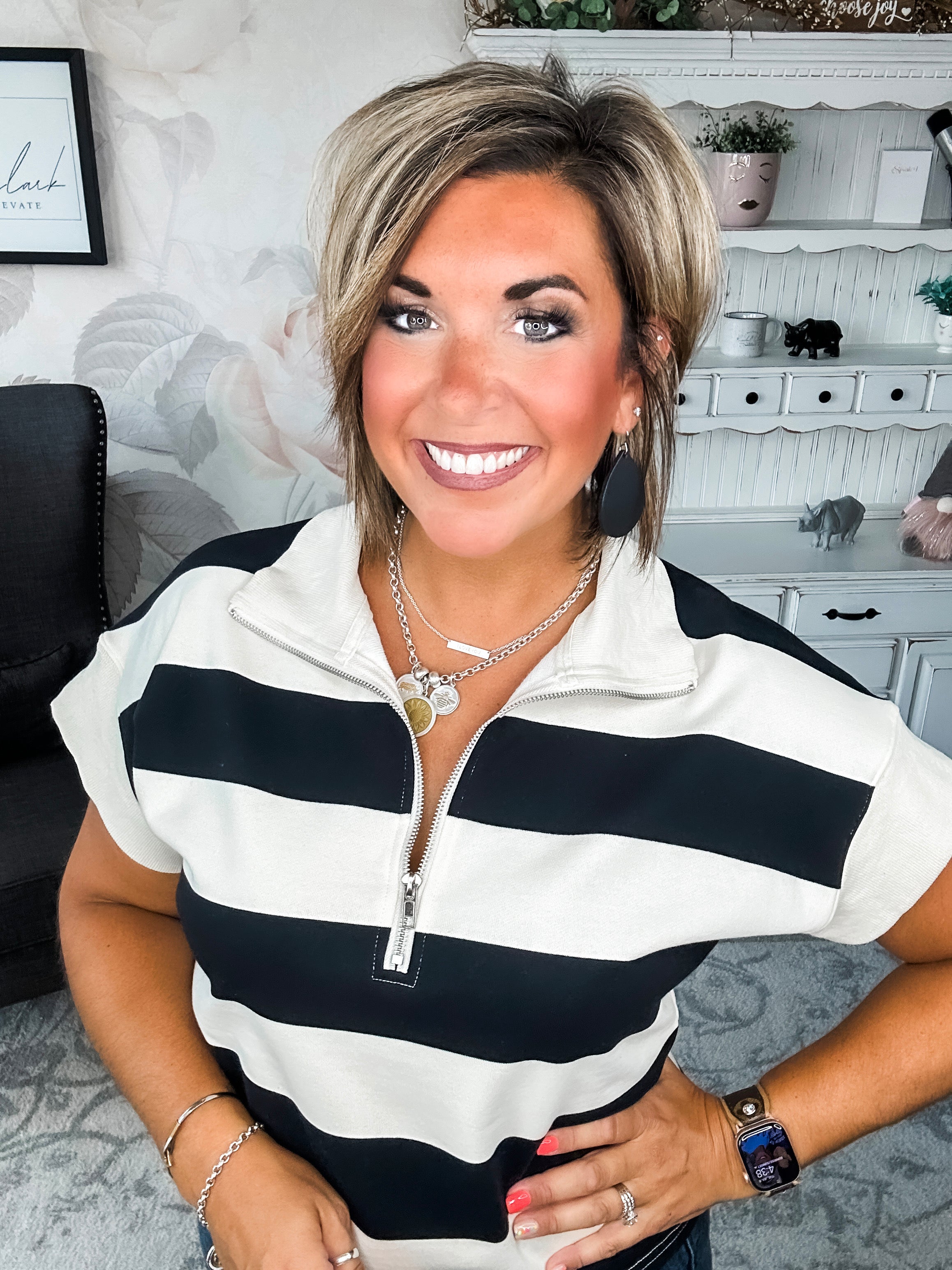 Hope Floats Quarter Zip Sweater