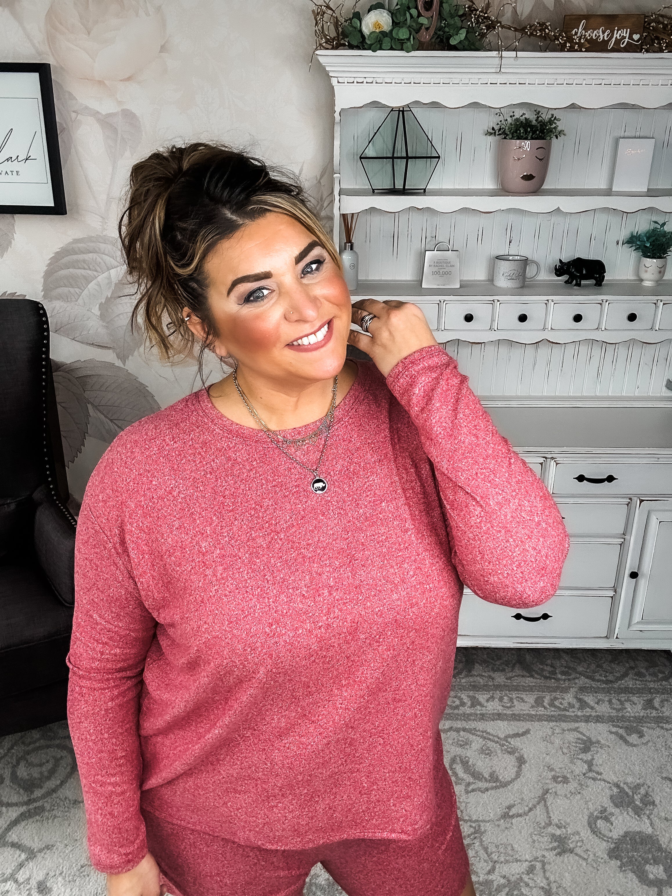 BLACK FRIDAY EXCLUSIVE - Twilight Traveler Lounge Set - Dark Red