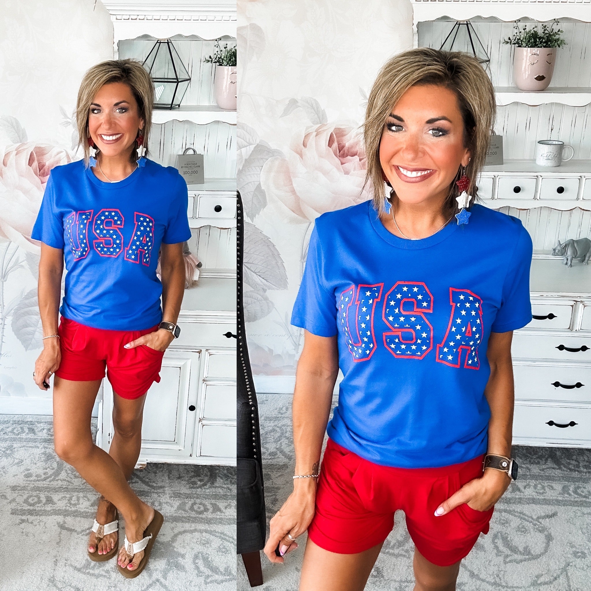 USA Stars Graphic Tee