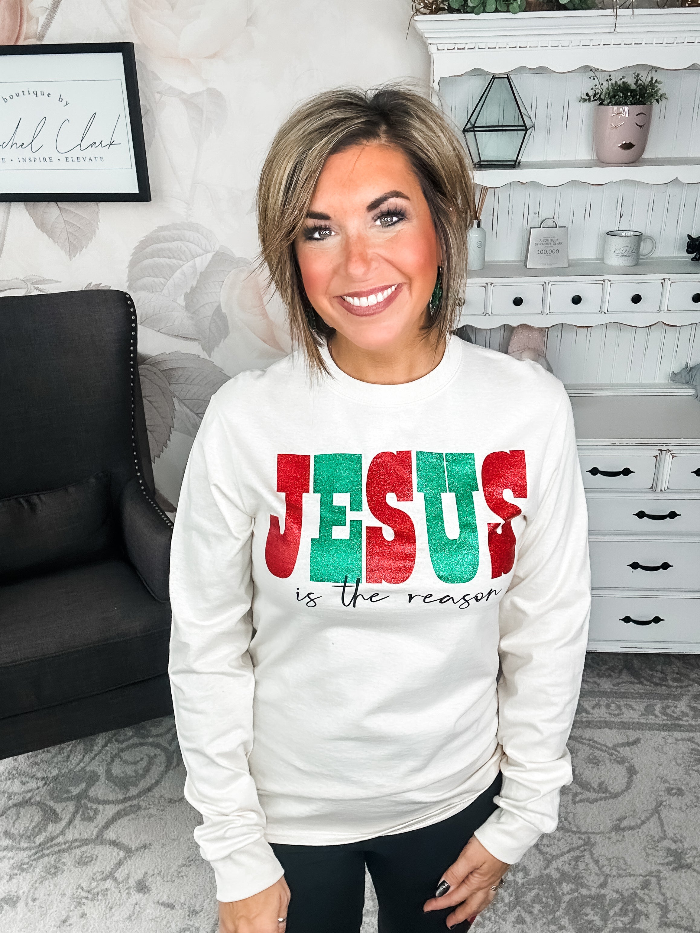 Jesus Is The Reason Long Sleeve Graphic Tee