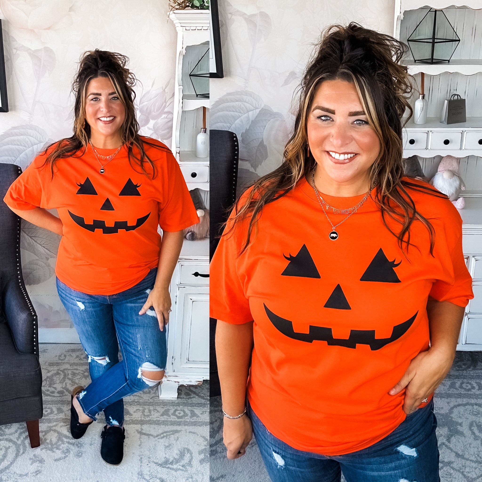 Pumpkin Face Graphic Tee