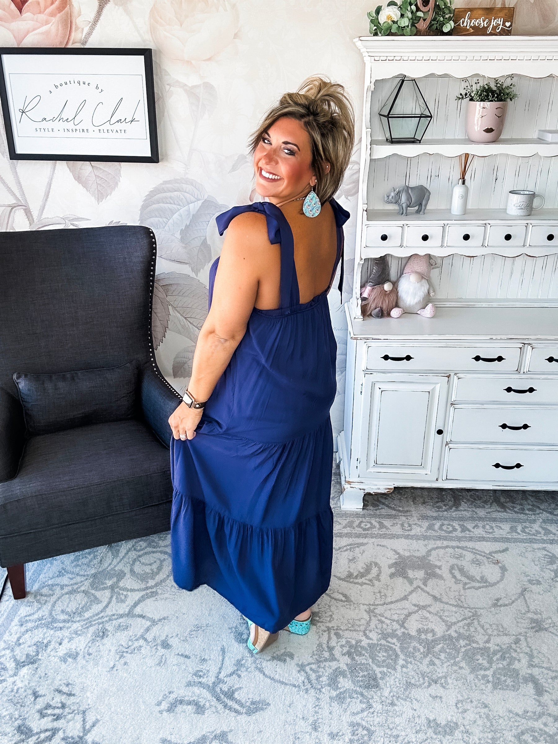 Working on Us Tiered Maxi Dress