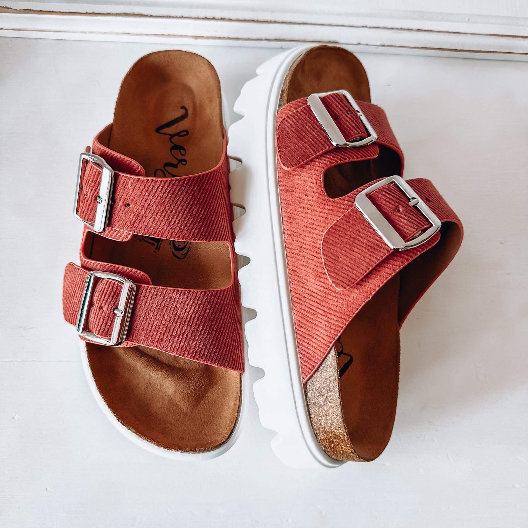 Jazmin Flatform Sandal - Rust