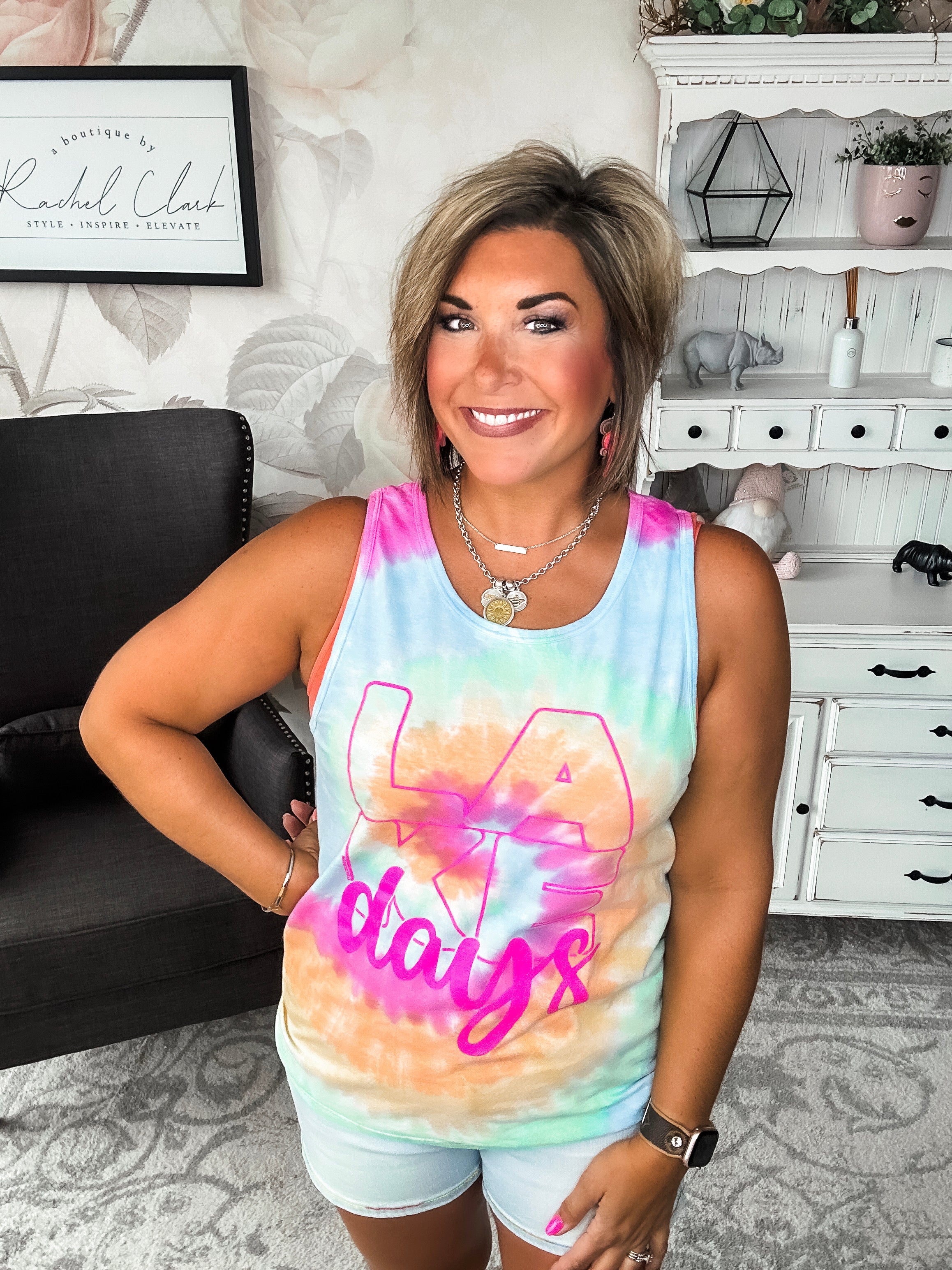 Lake Days Graphic Tank