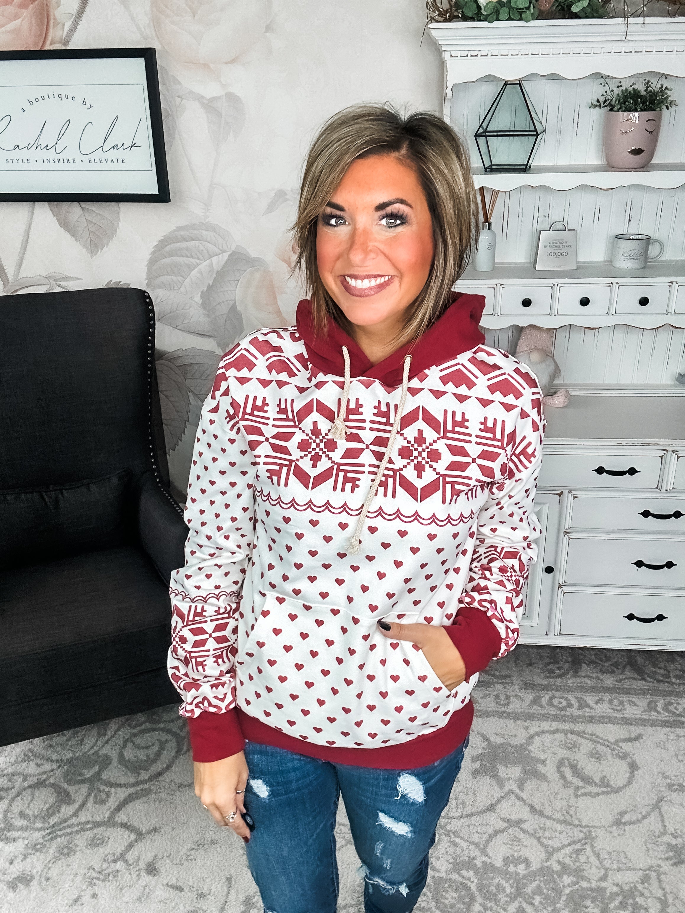 Ampersand Avenue University Hoodie - Home For The Holidays