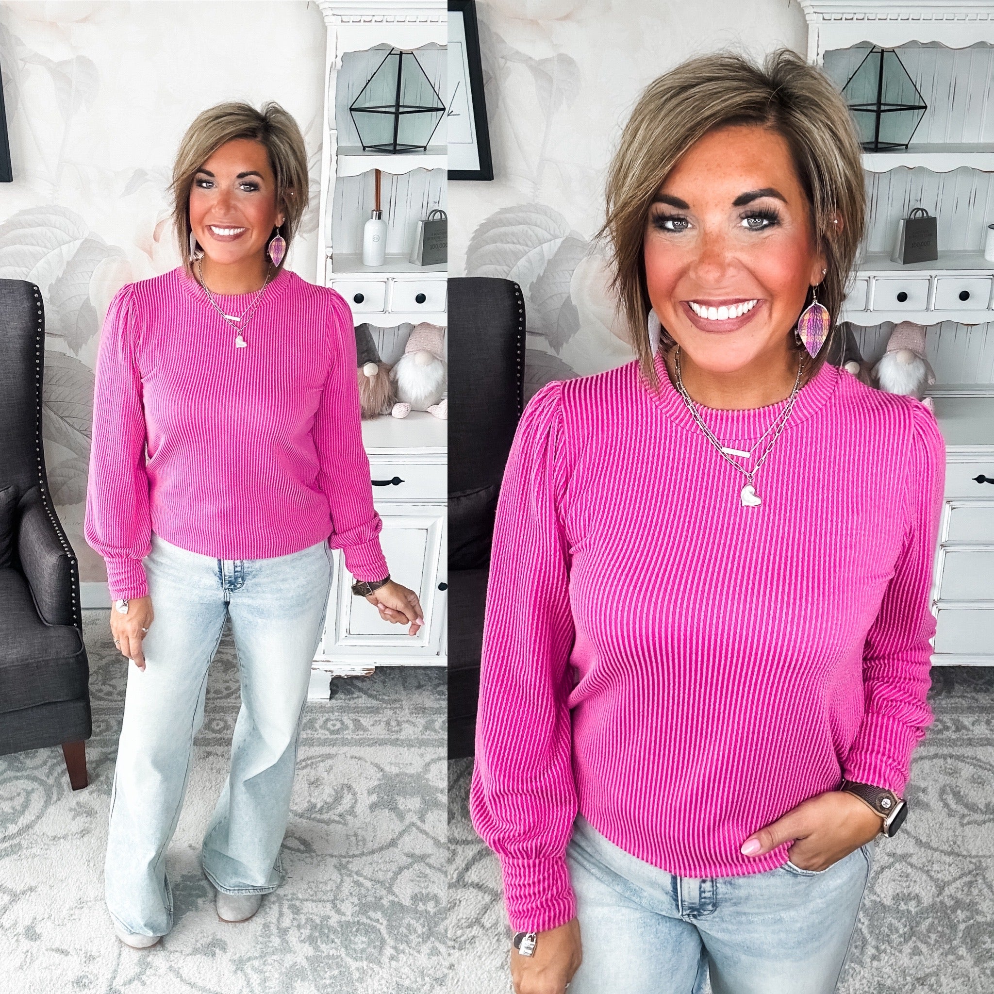 Share My Secret Pullover - Magenta