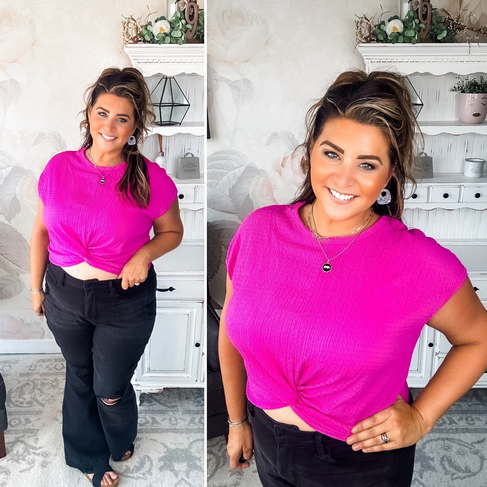 Just Like You Top - Fuchsia