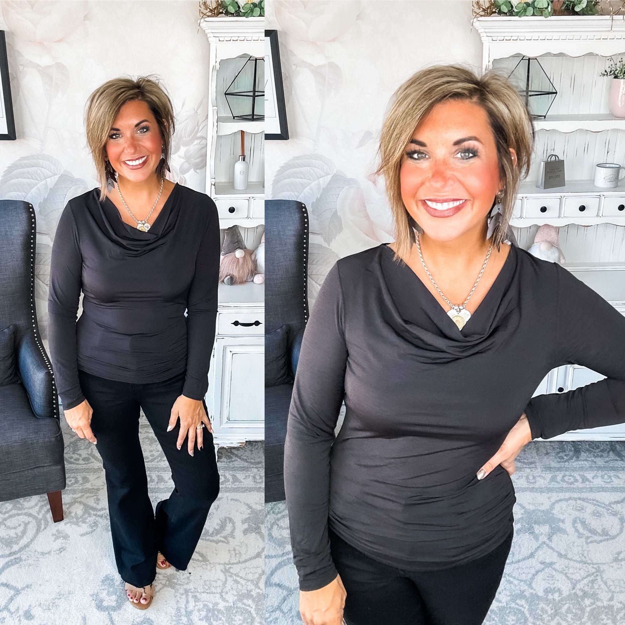 Treat Me Like A Lady Top - Black