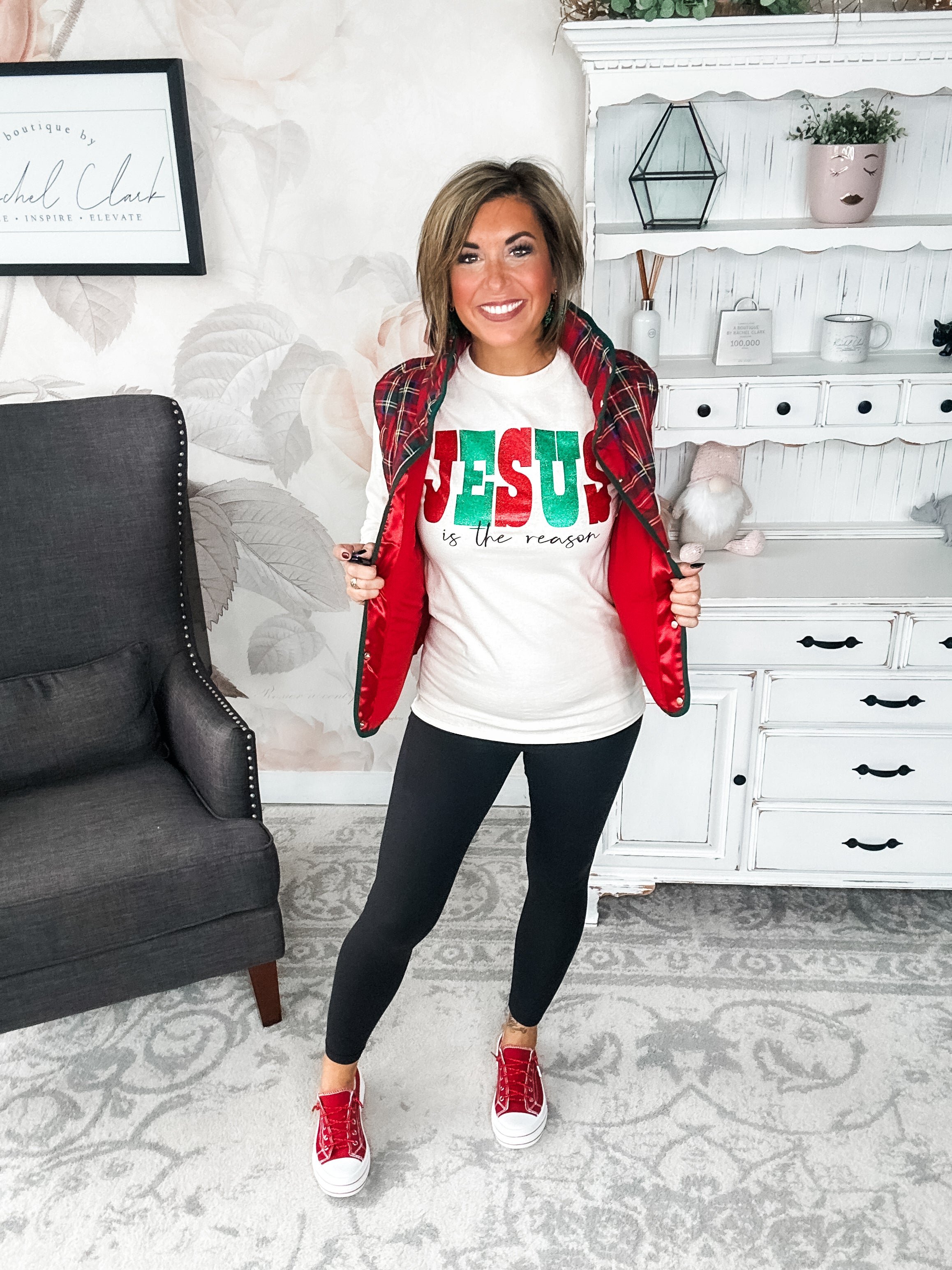 Jesus Is The Reason Long Sleeve Graphic Tee