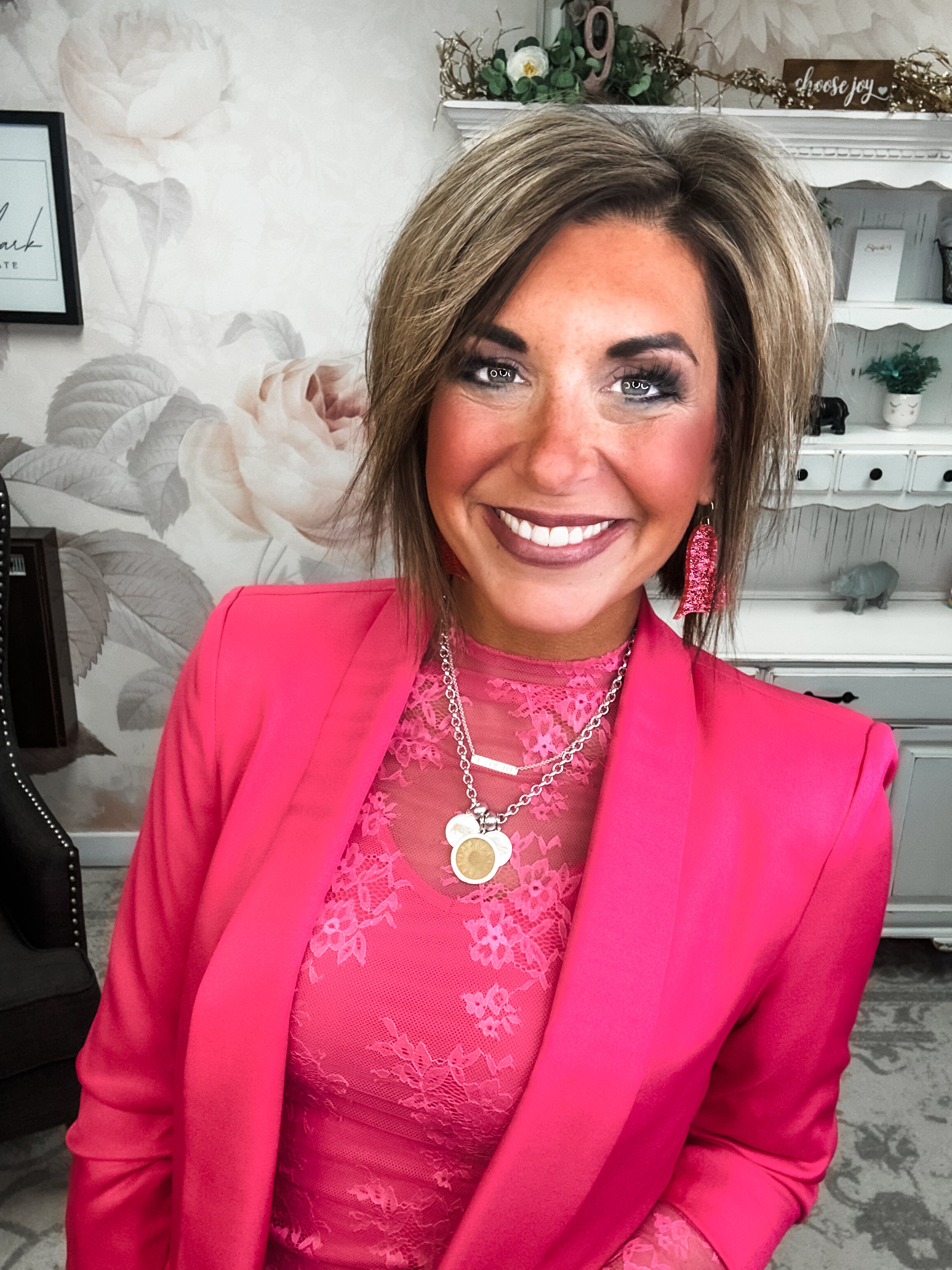 Ready For Success Blazer - Hot Pink