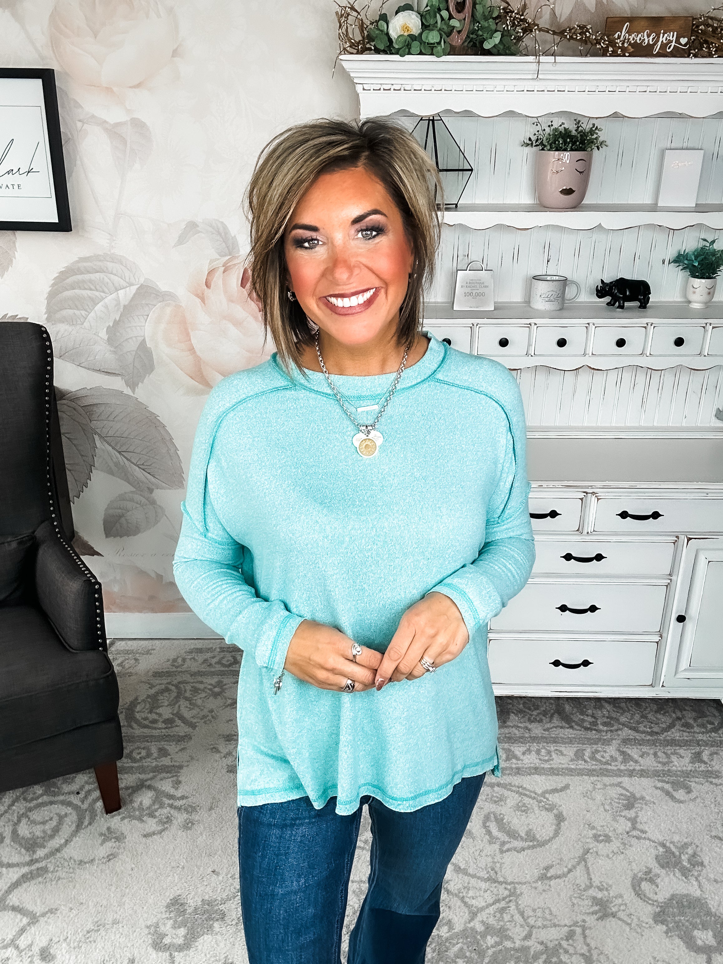 BLACK FRIDAY EXCLUSIVE - Midnight Mover Pullover - Aqua