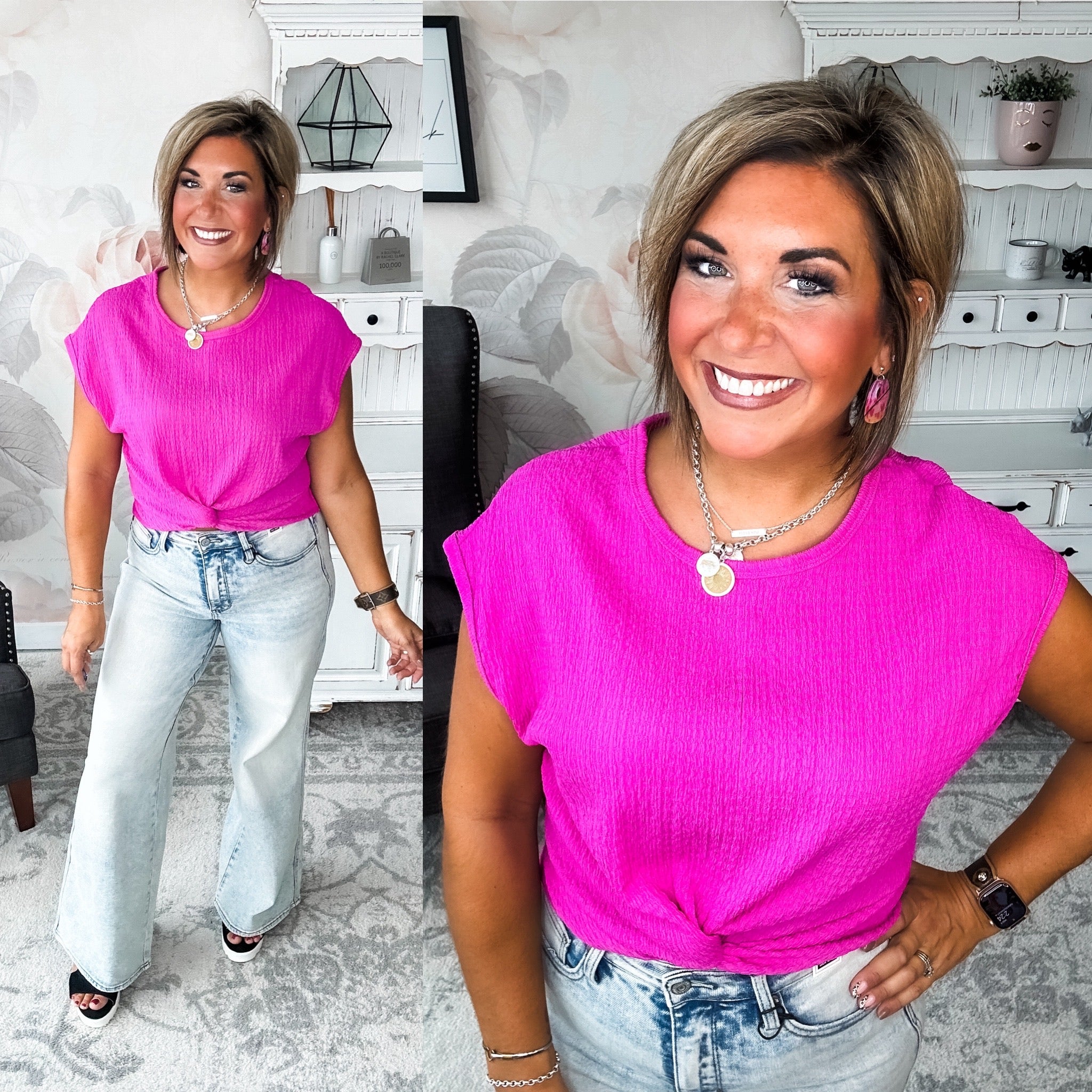 Just Like You Top - Fuchsia