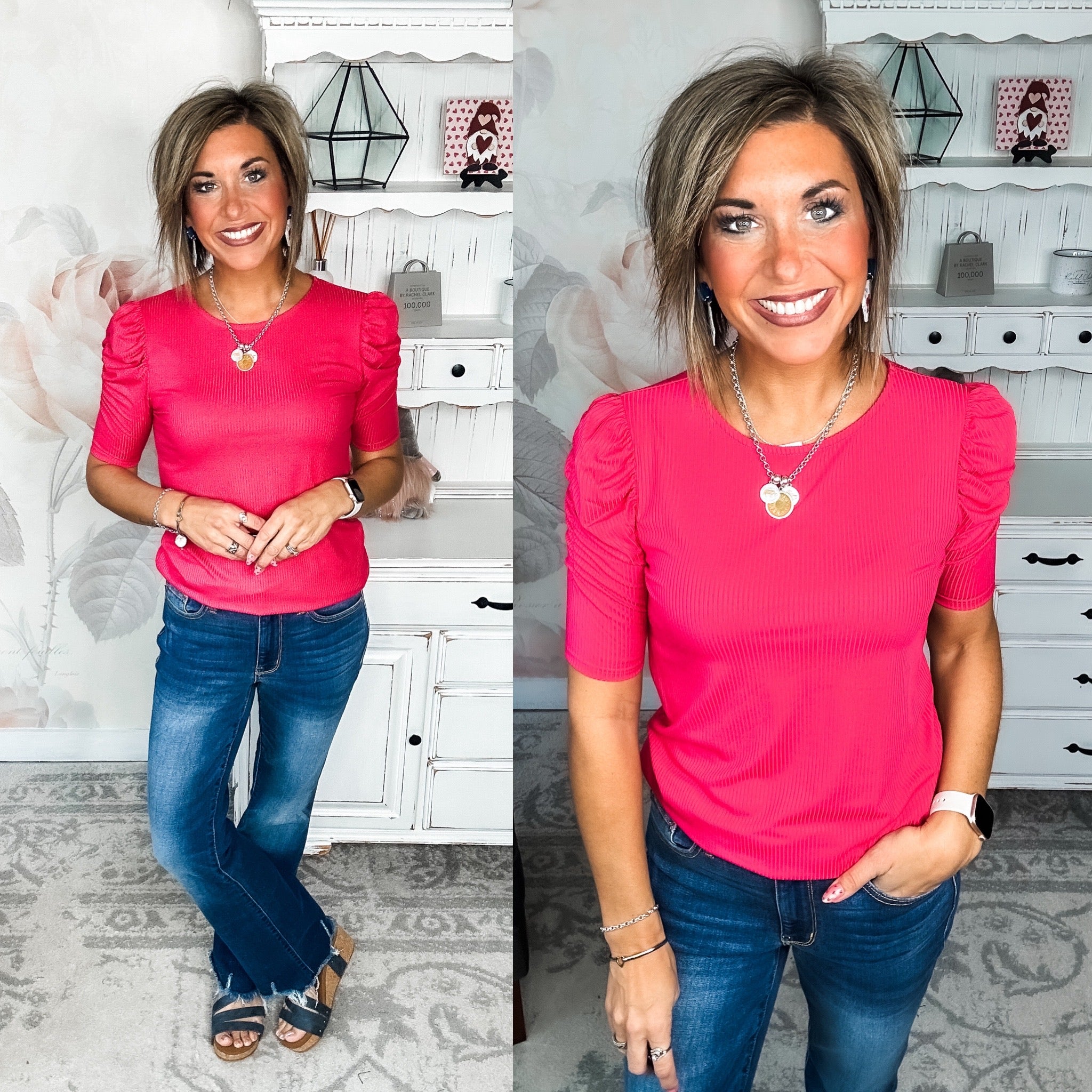 Can't Live Without You Top - Fuchsia