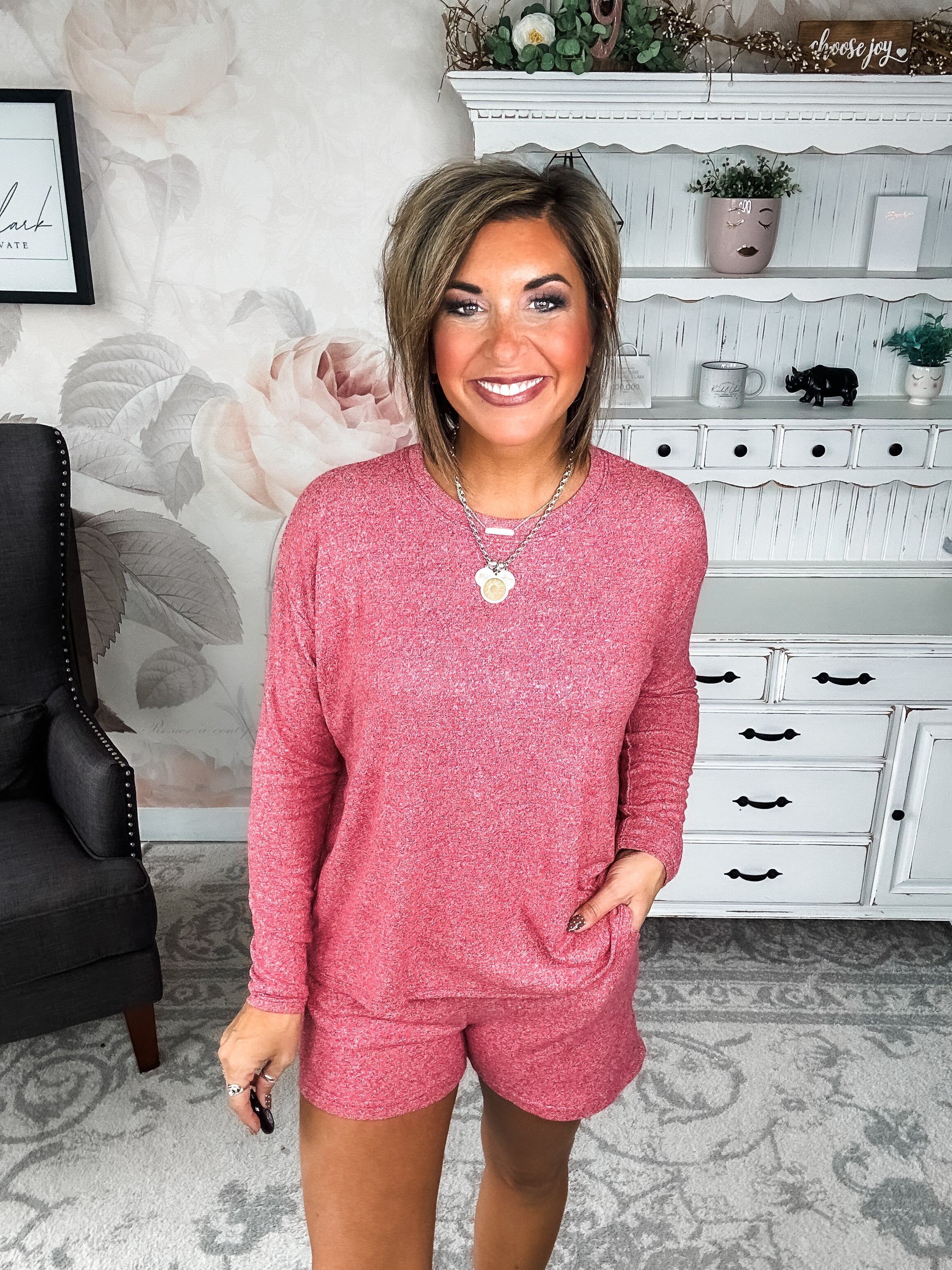 Twilight Traveler Lounge Set - Dark Red