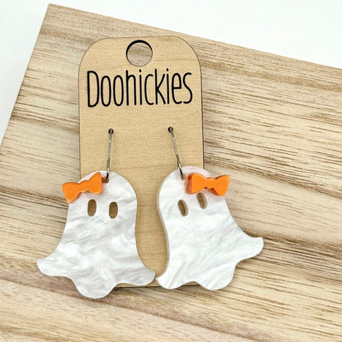 2" Mattie Ghost Earring Collection - Halloween Earrings