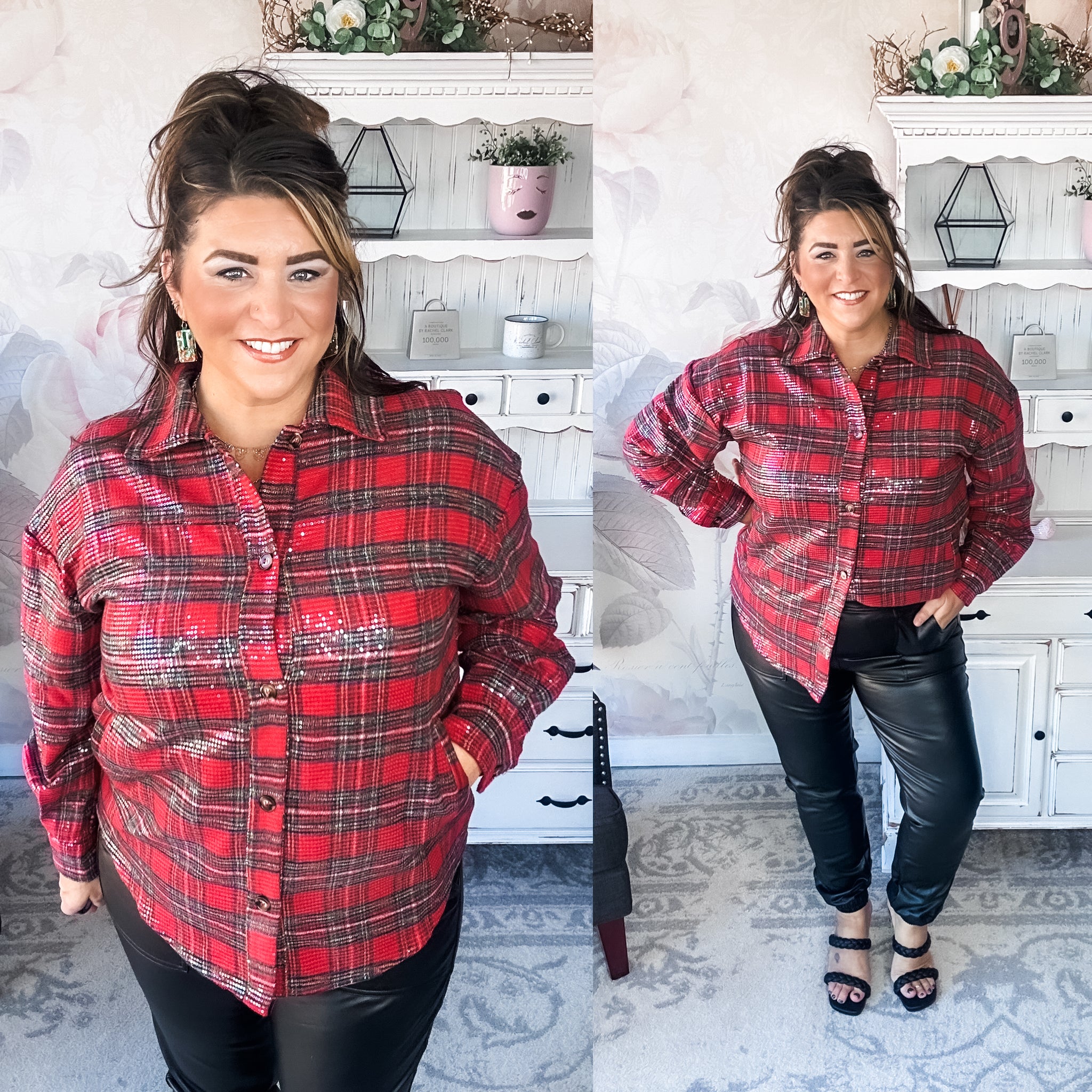 Tinsel Town Plaid Button Down