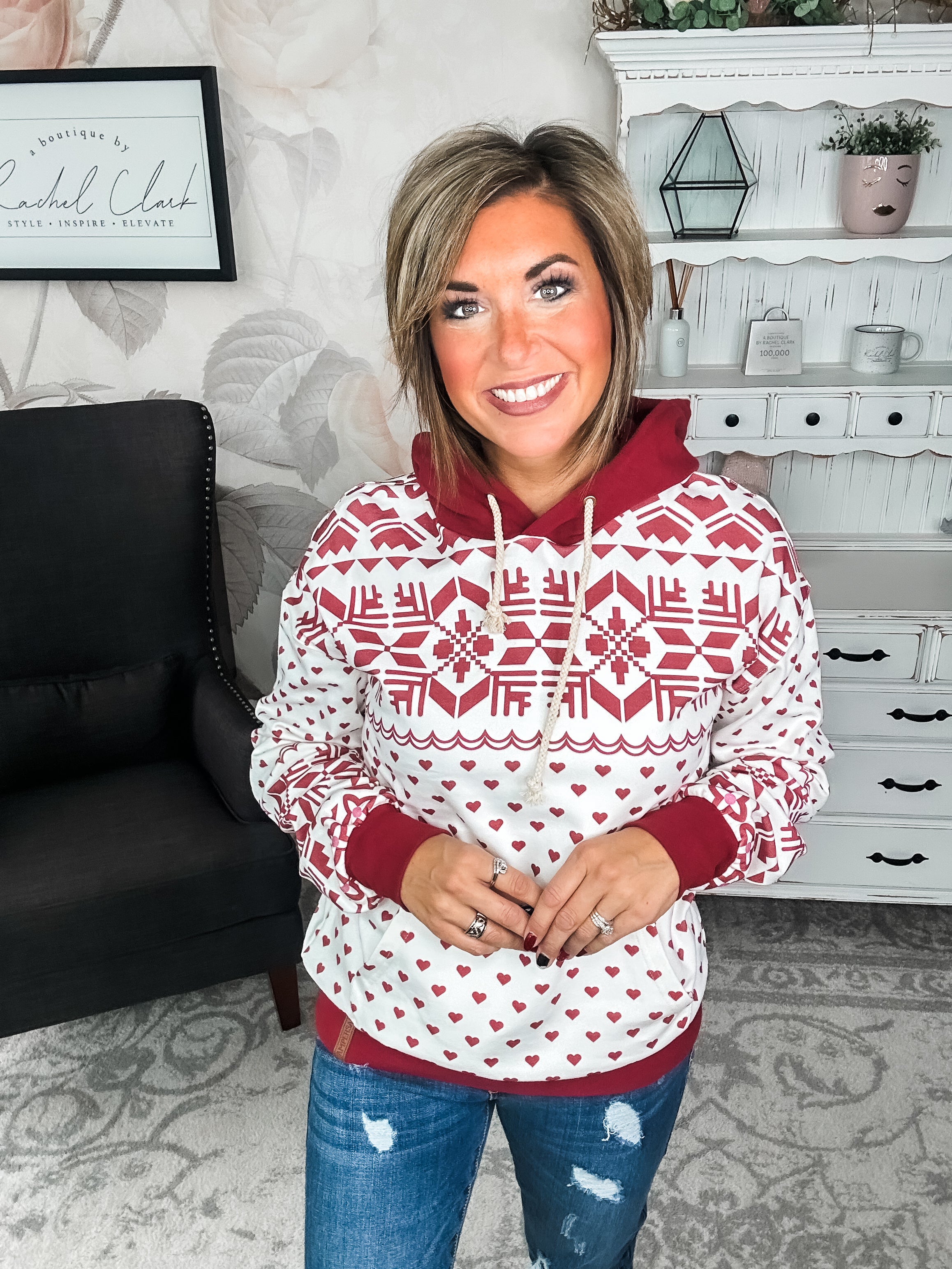 Ampersand Avenue University Hoodie - Home For The Holidays