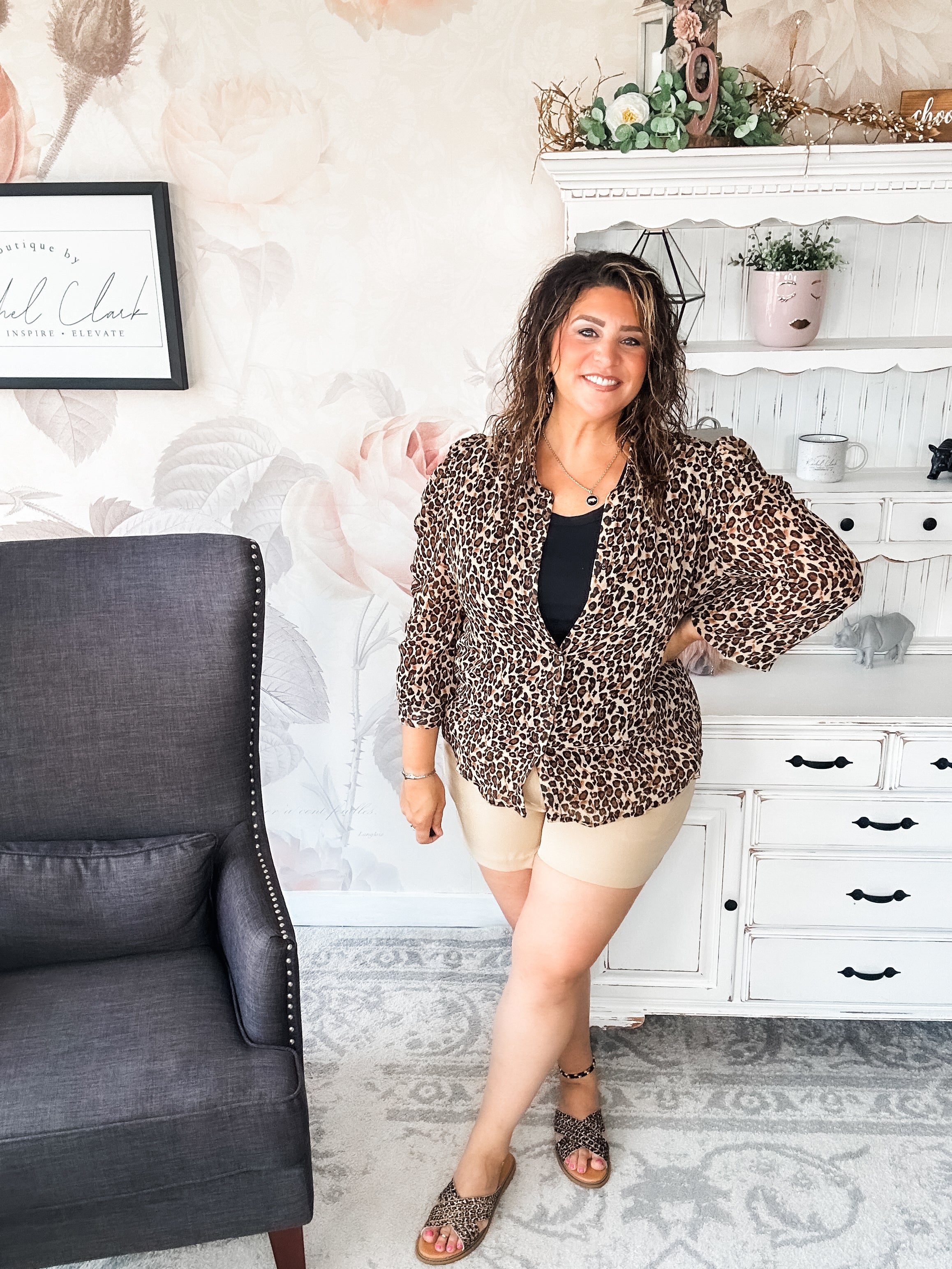Watch Over You Leopard Blouse