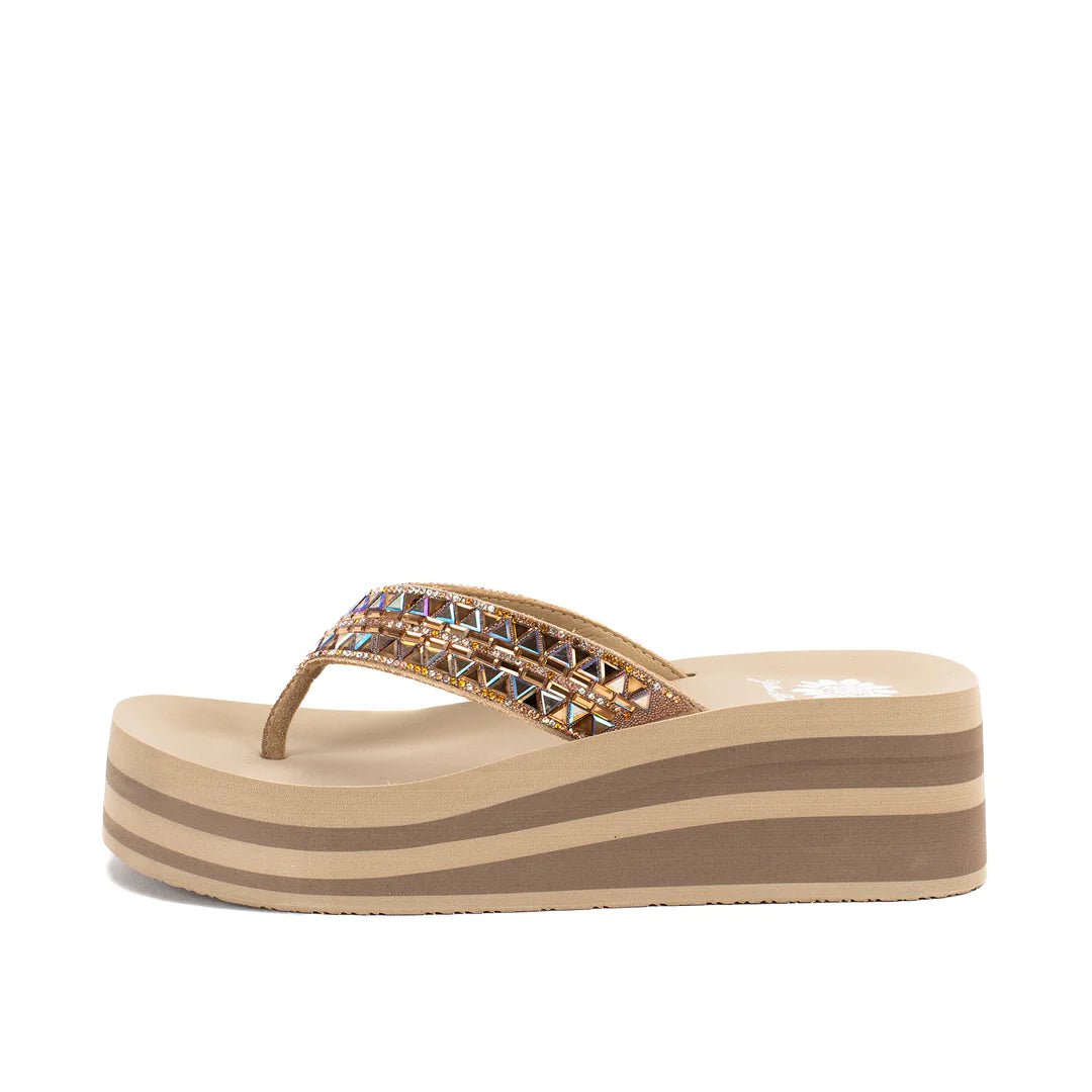 Kaduna Platform Sandal - Taupe