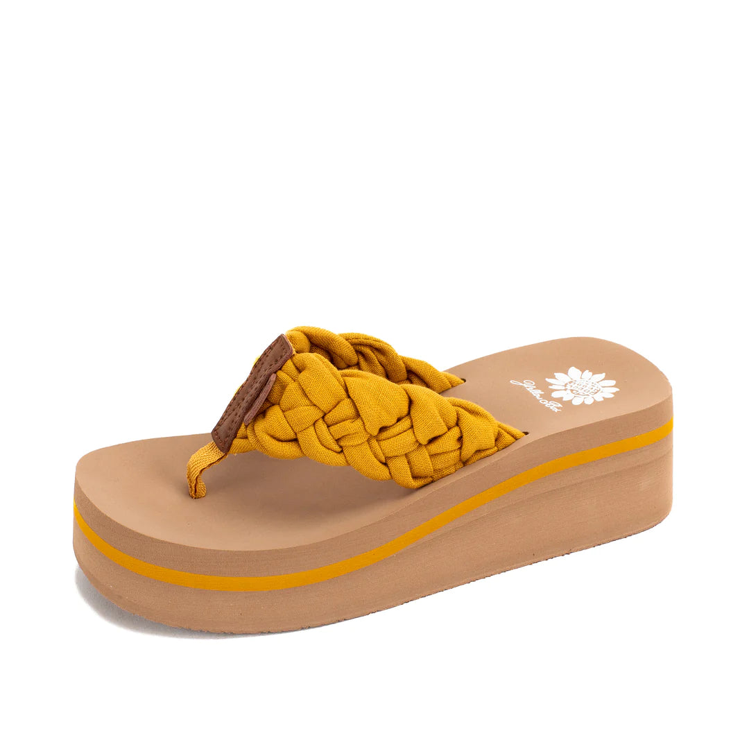 Karnika Platform Sandal - Marigold