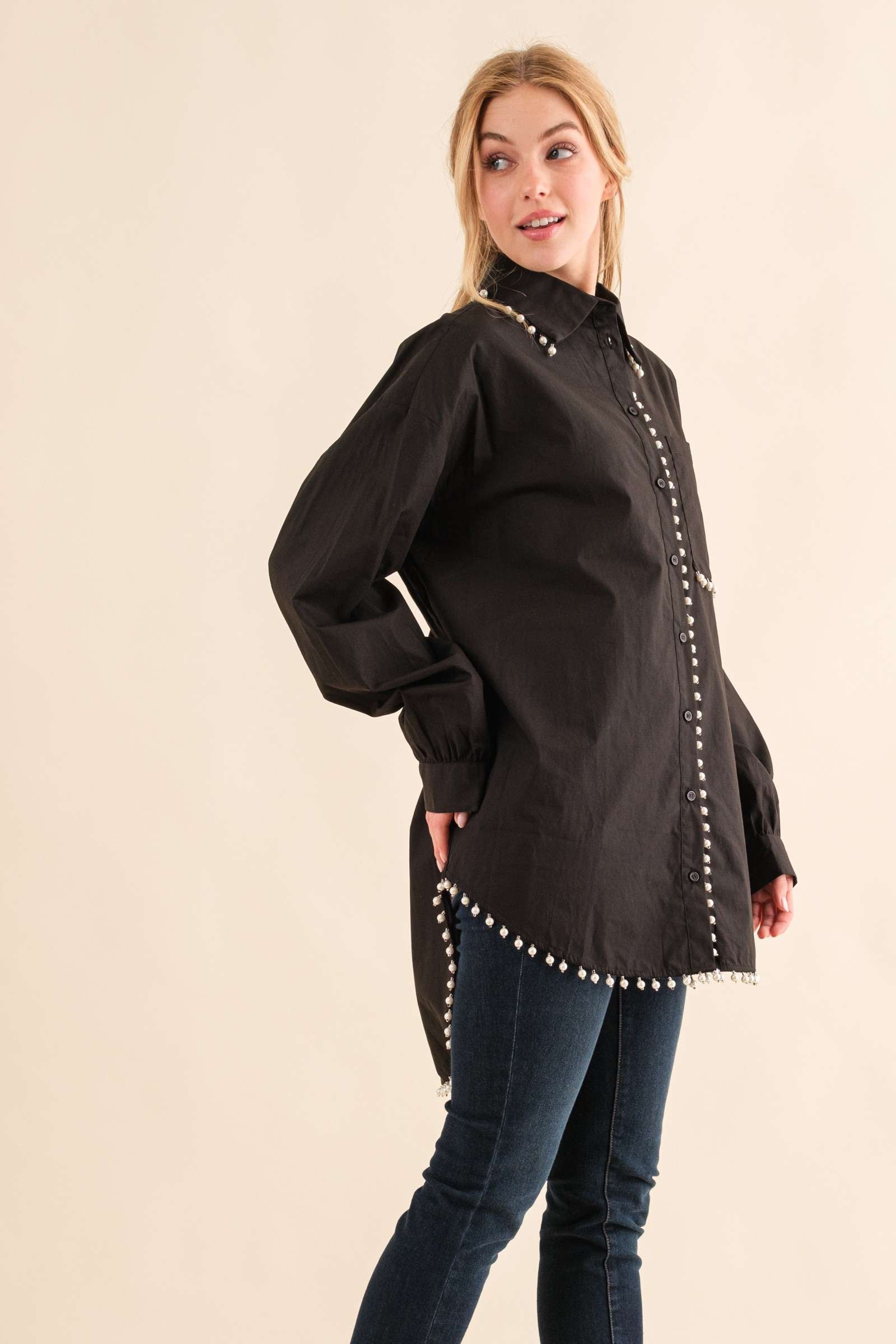 You are Extraordinary Button Down - Black