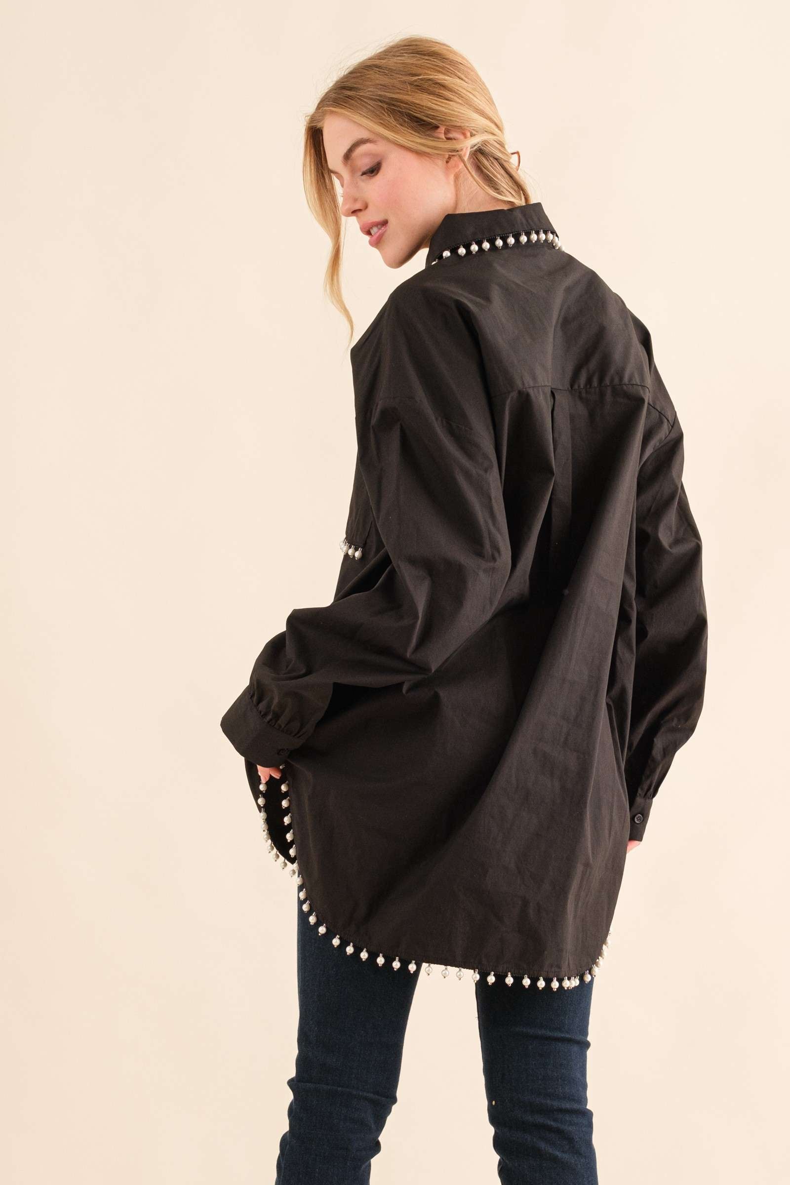 You are Extraordinary Button Down - Black