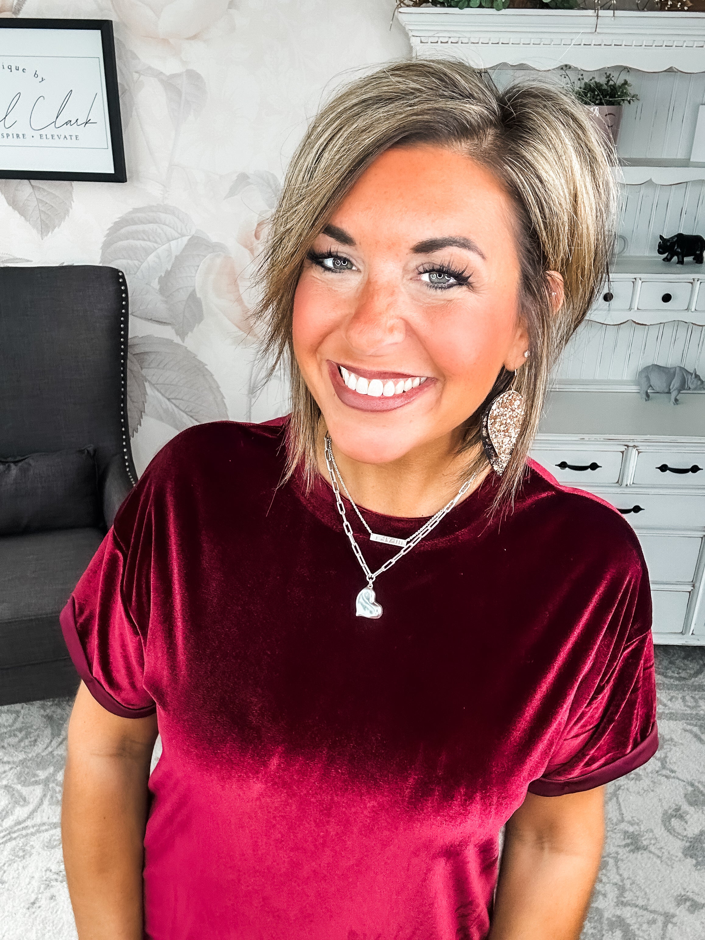 Perfect Memories Velvet Shirt Dress