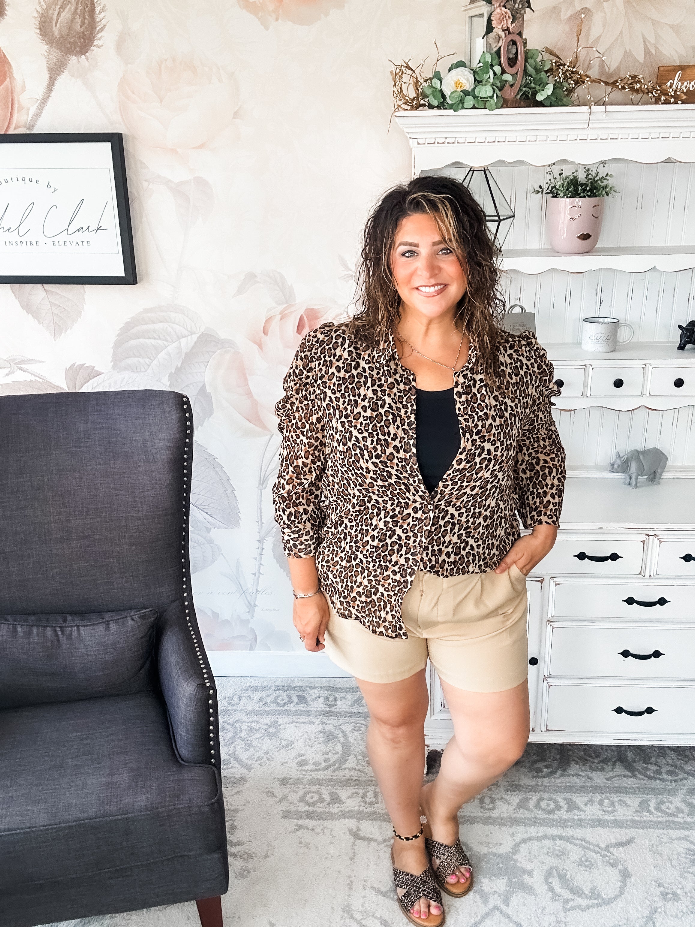 Watch Over You Leopard Blouse