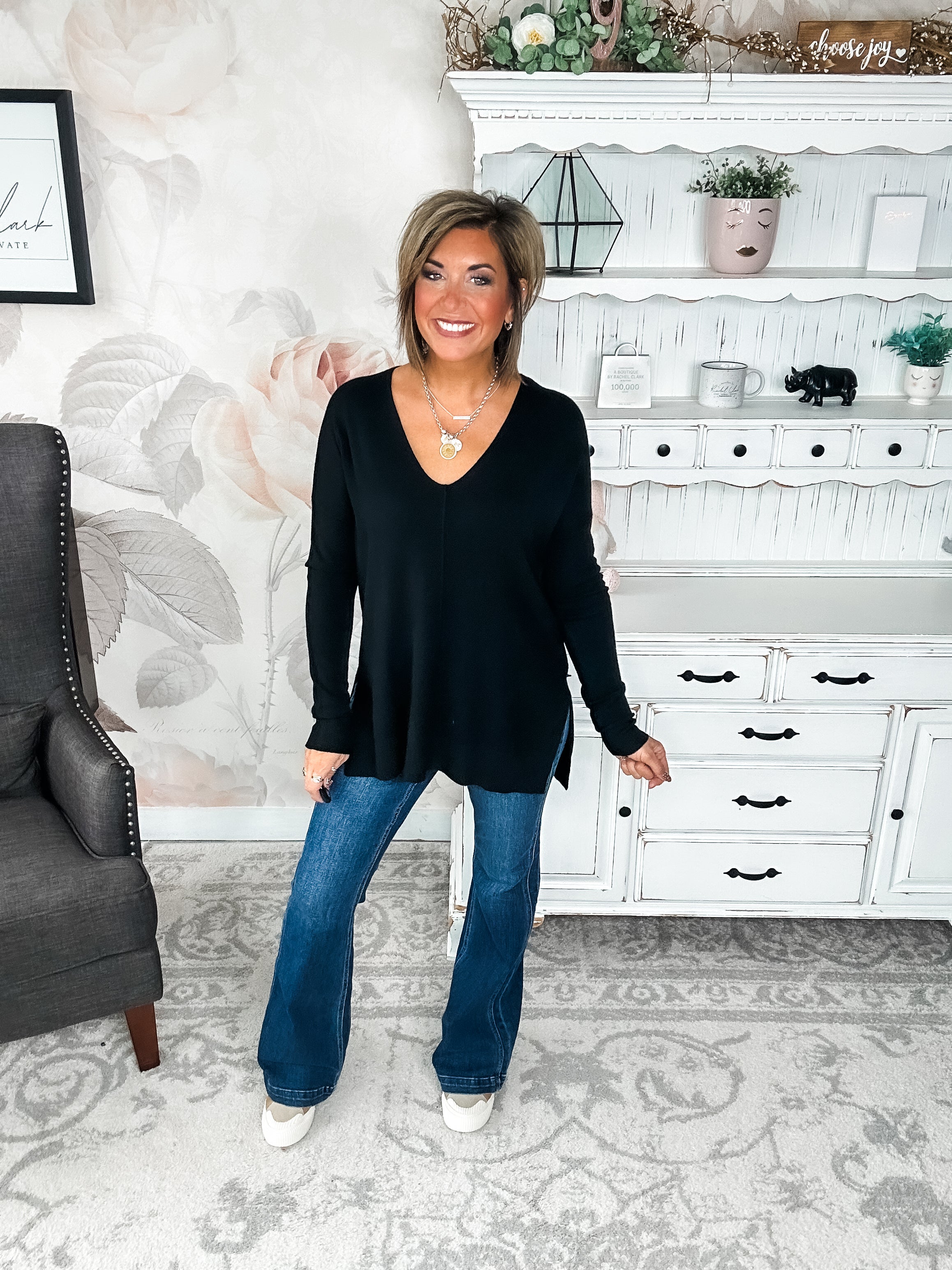 BLACK FRIDAY EXCLUSIVE - Blackout Breezer Sweater - Black