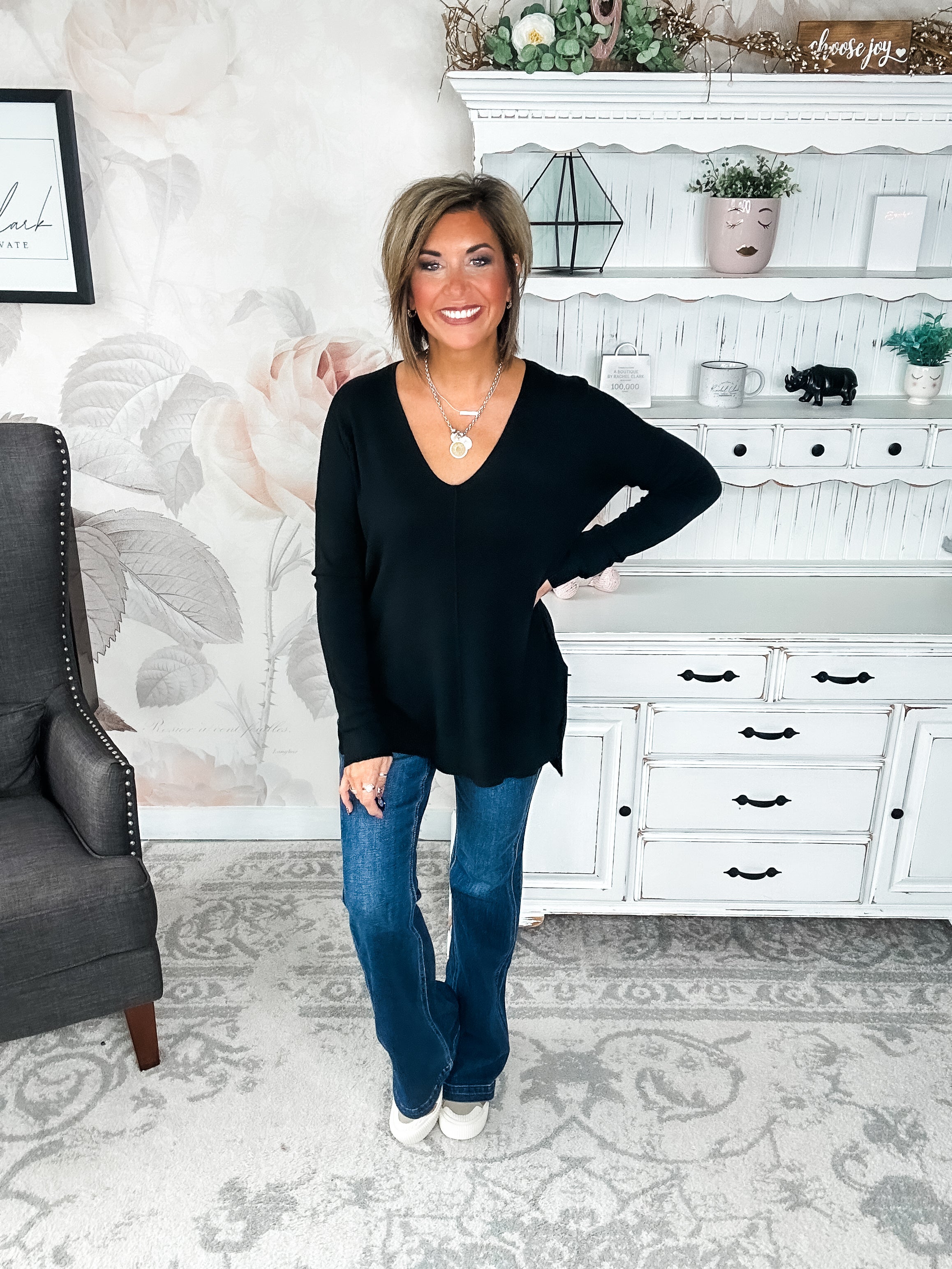 BLACK FRIDAY EXCLUSIVE - Blackout Breezer Sweater - Black