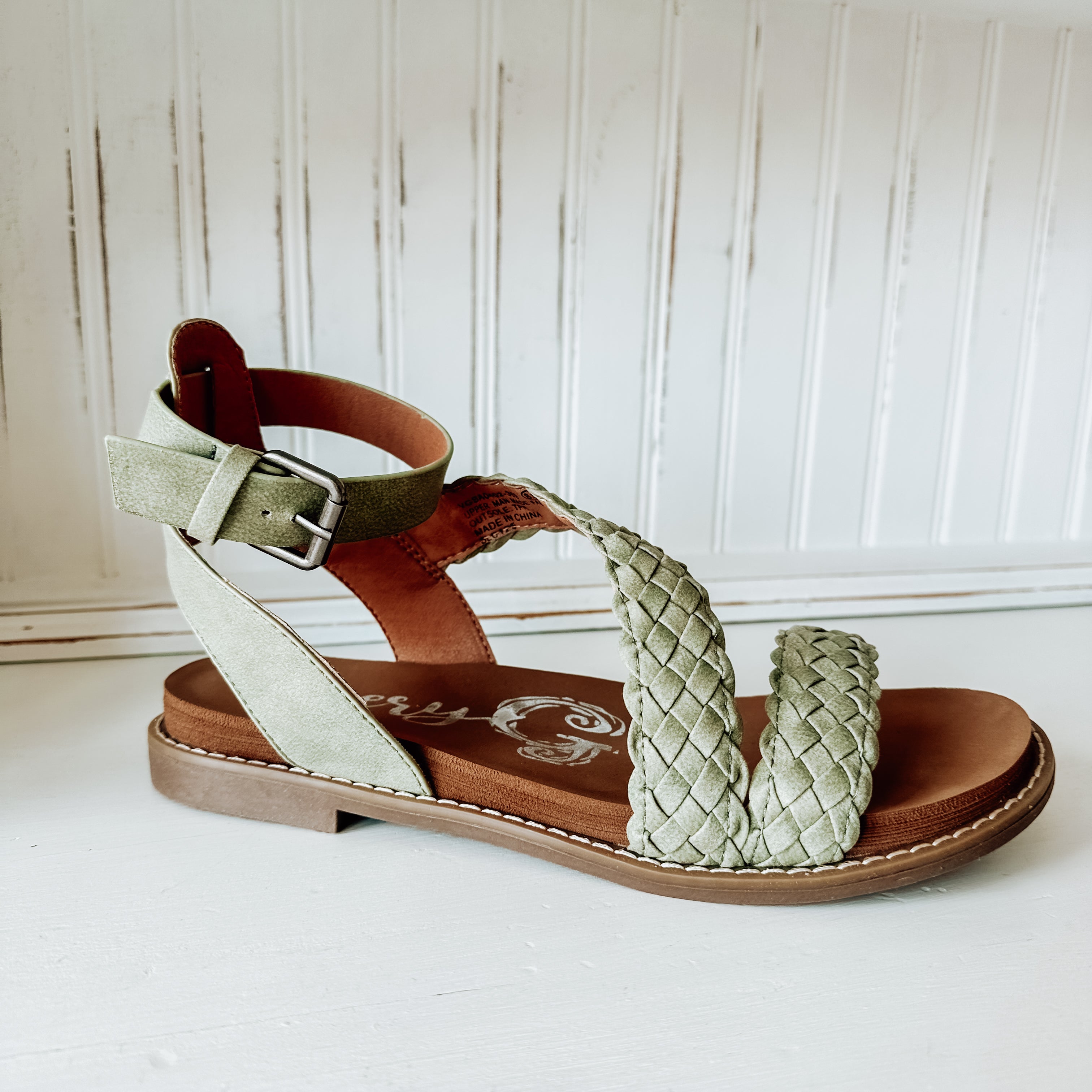 Sylvie Braided Sandal - Sage