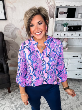 Figure It Out Top - Coral Multi