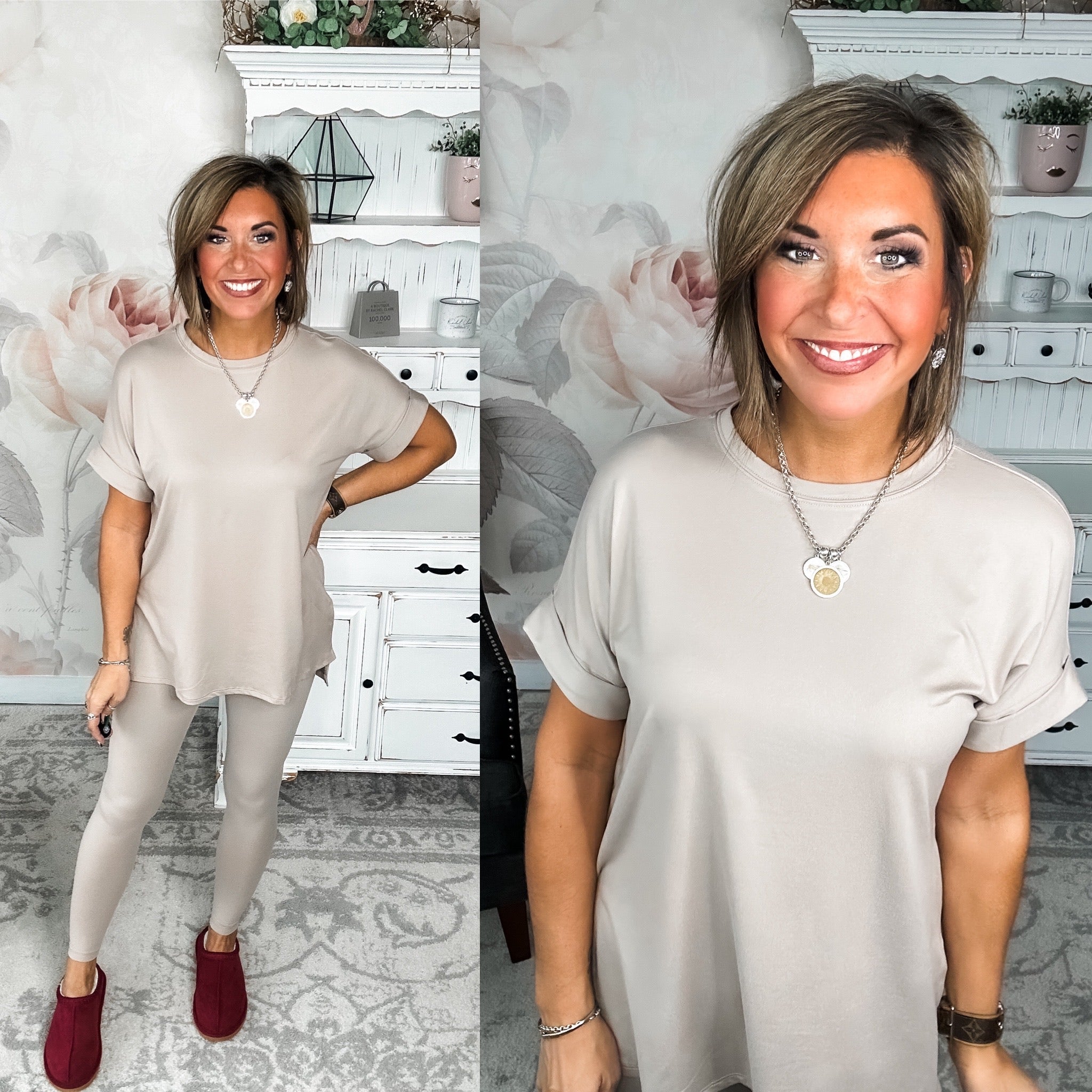 What You've Been Waiting For Lounge Set - Ash Mocha