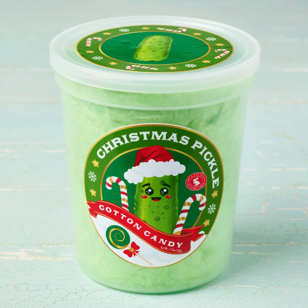 Christmas Pickle Cotton Candy