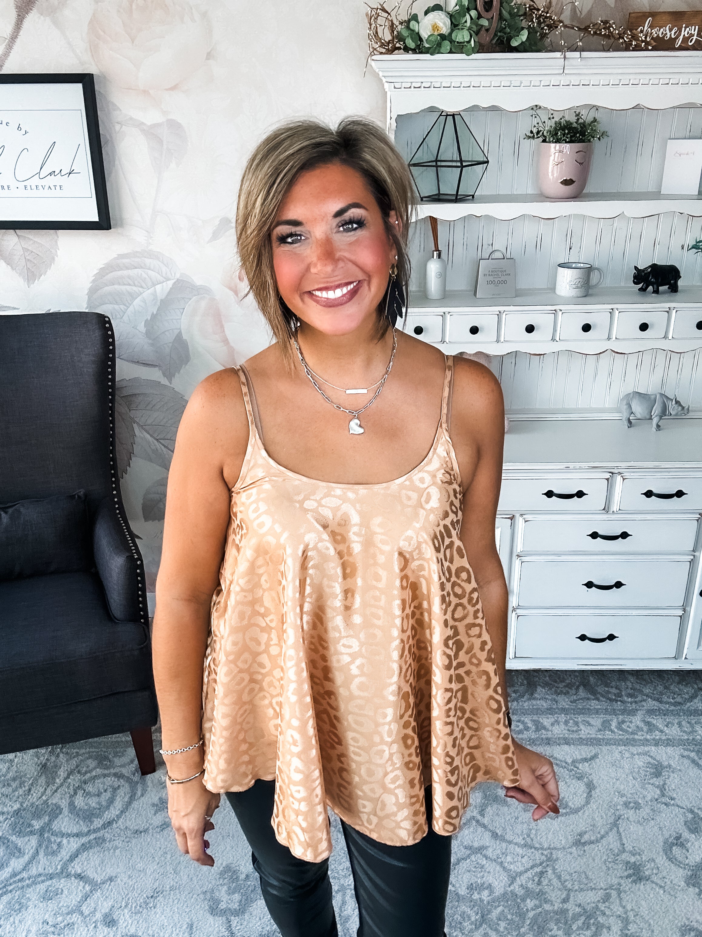 Remember Your Heart Tank - Rose Gold