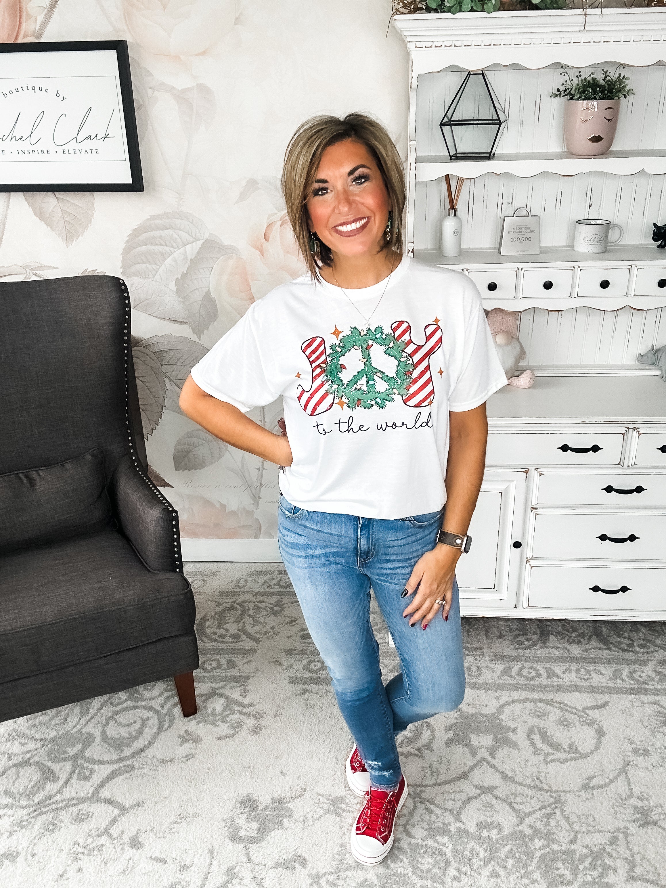 Joy to the Wreath Graphic Tee