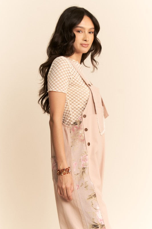 Sweet Symphony Floral Overalls