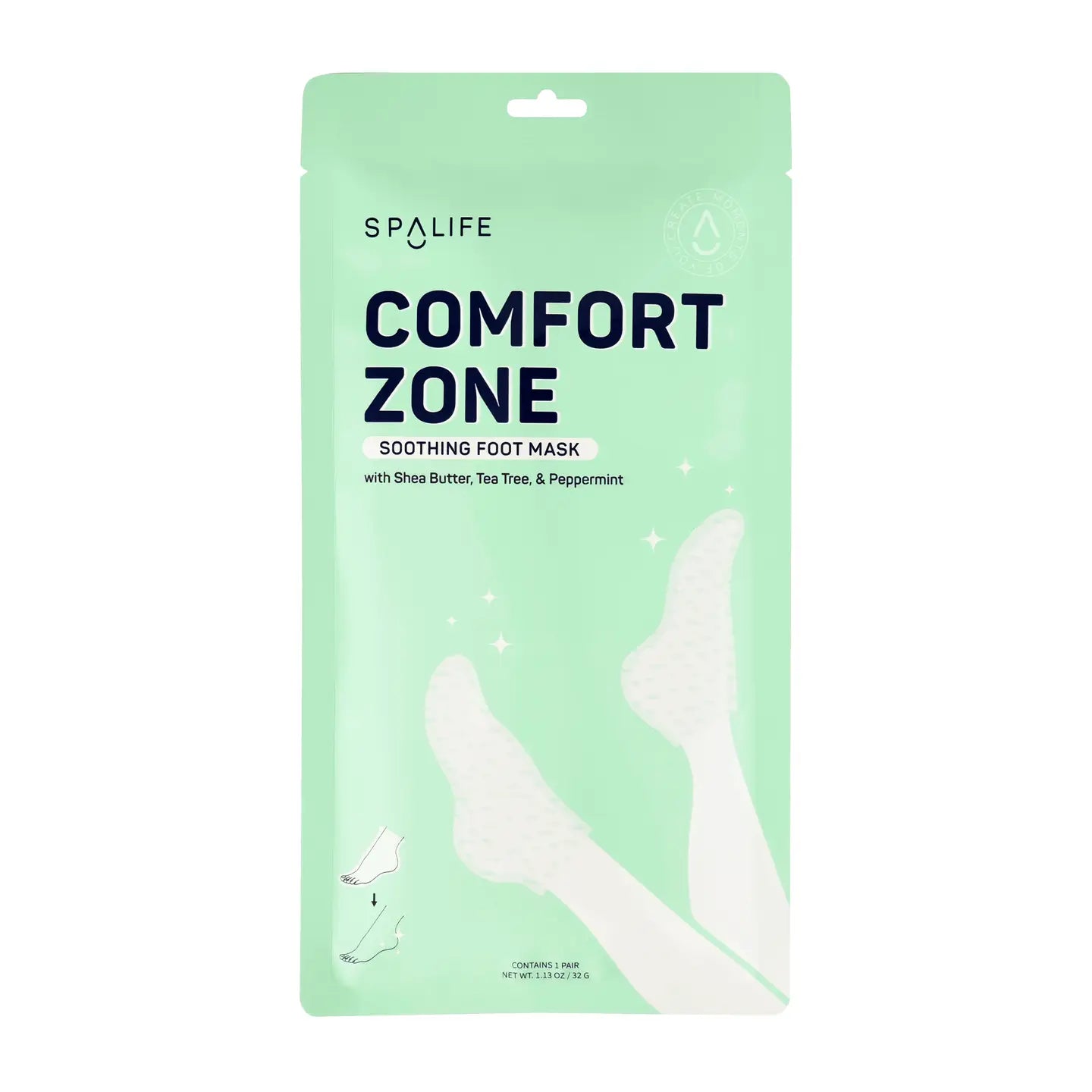 Comfort Zone soothing foot mask with shea butter, tea tree and peppermint